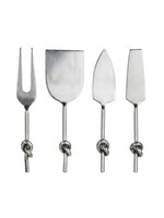 India Handicrafts Inc Knot Cheese Set (Set of 4)