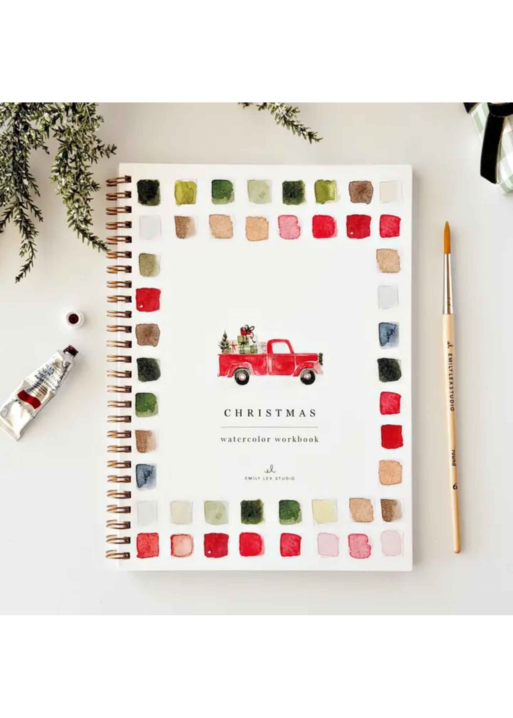 Emily Lex Studio Classic Christmas Watercolor Workbook