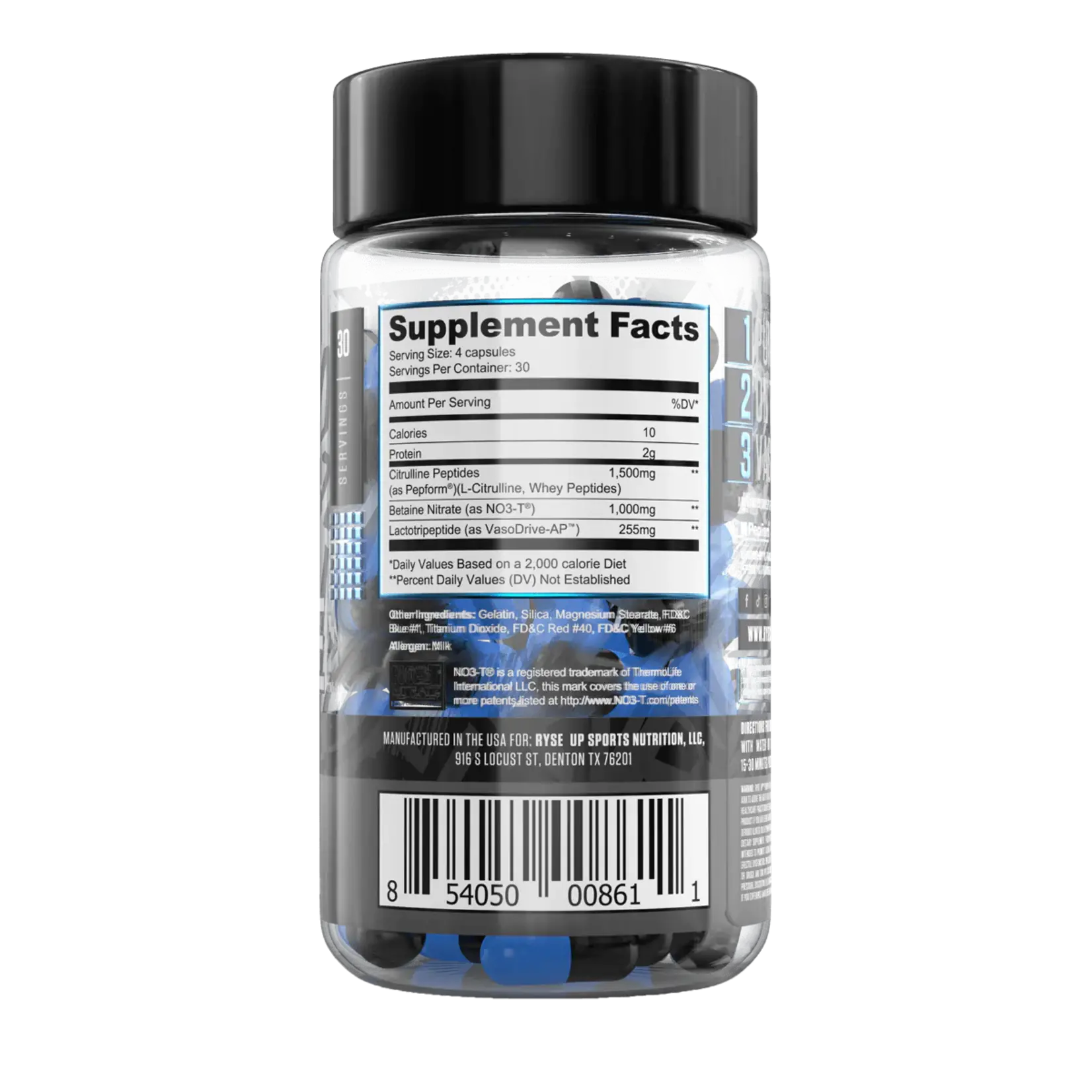 RYSE SUPPLEMENTS RYSE Blackout Pump Cap Max 30 srv