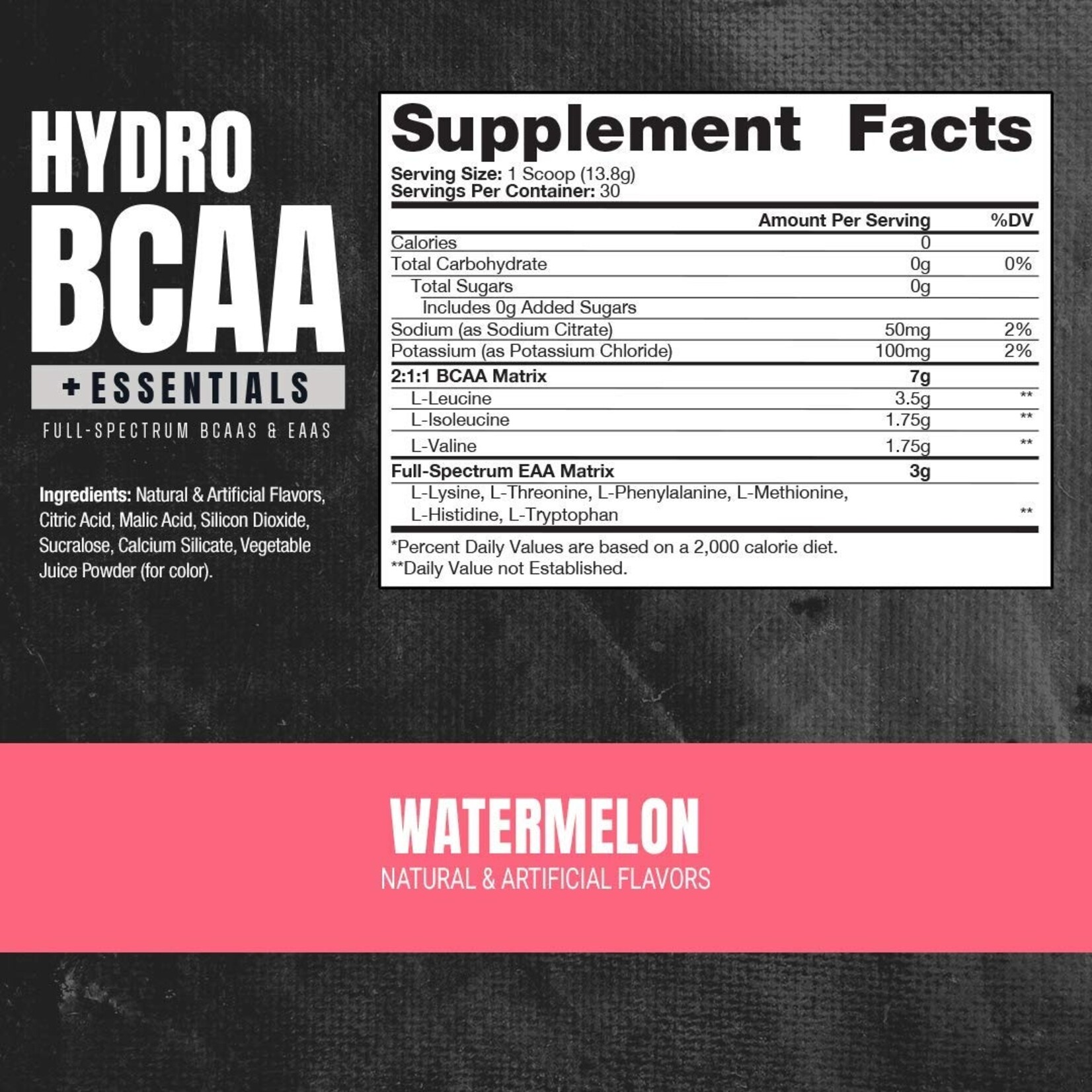 PS Supplements PS SUPPS Hydro BCAA + Energy Poweder 25 Srvg