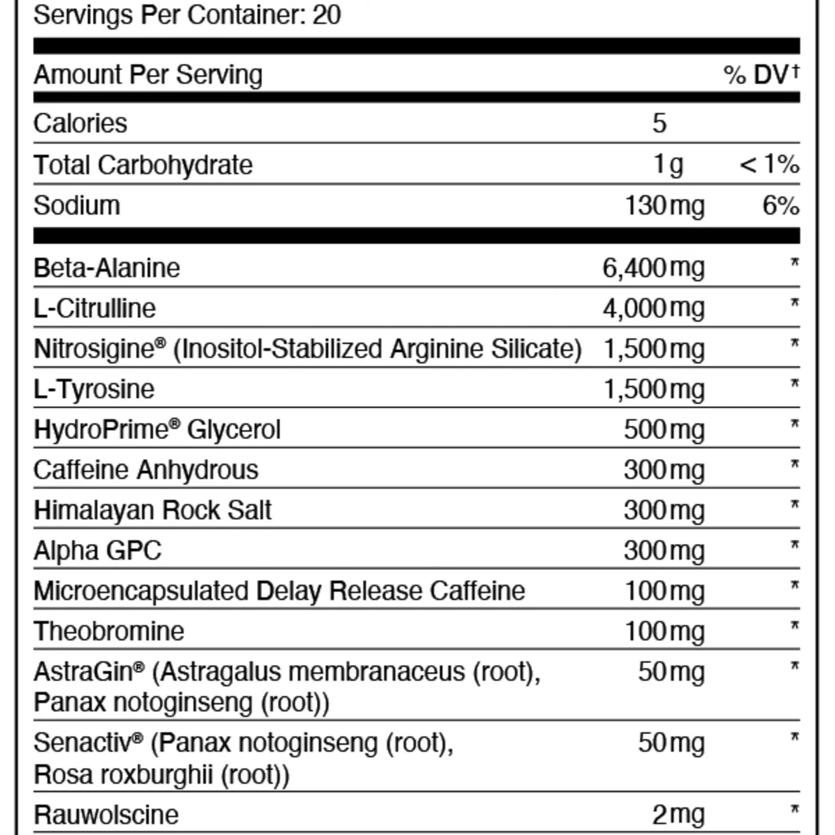 Bucked Up BUCKED UP Mother Bucker Pre-Workout 20 Srvs