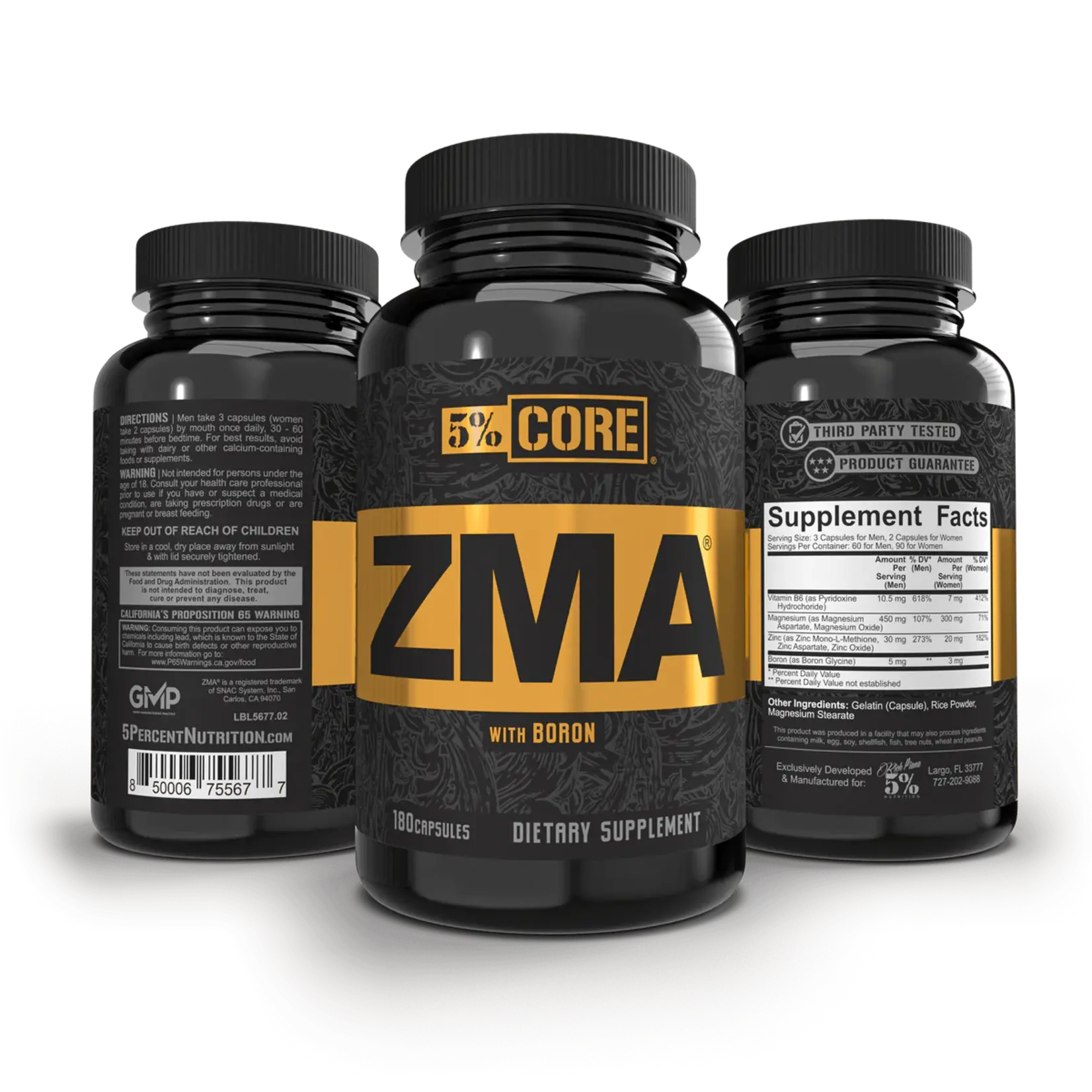 5% Nutrition  ZMA 90 ct