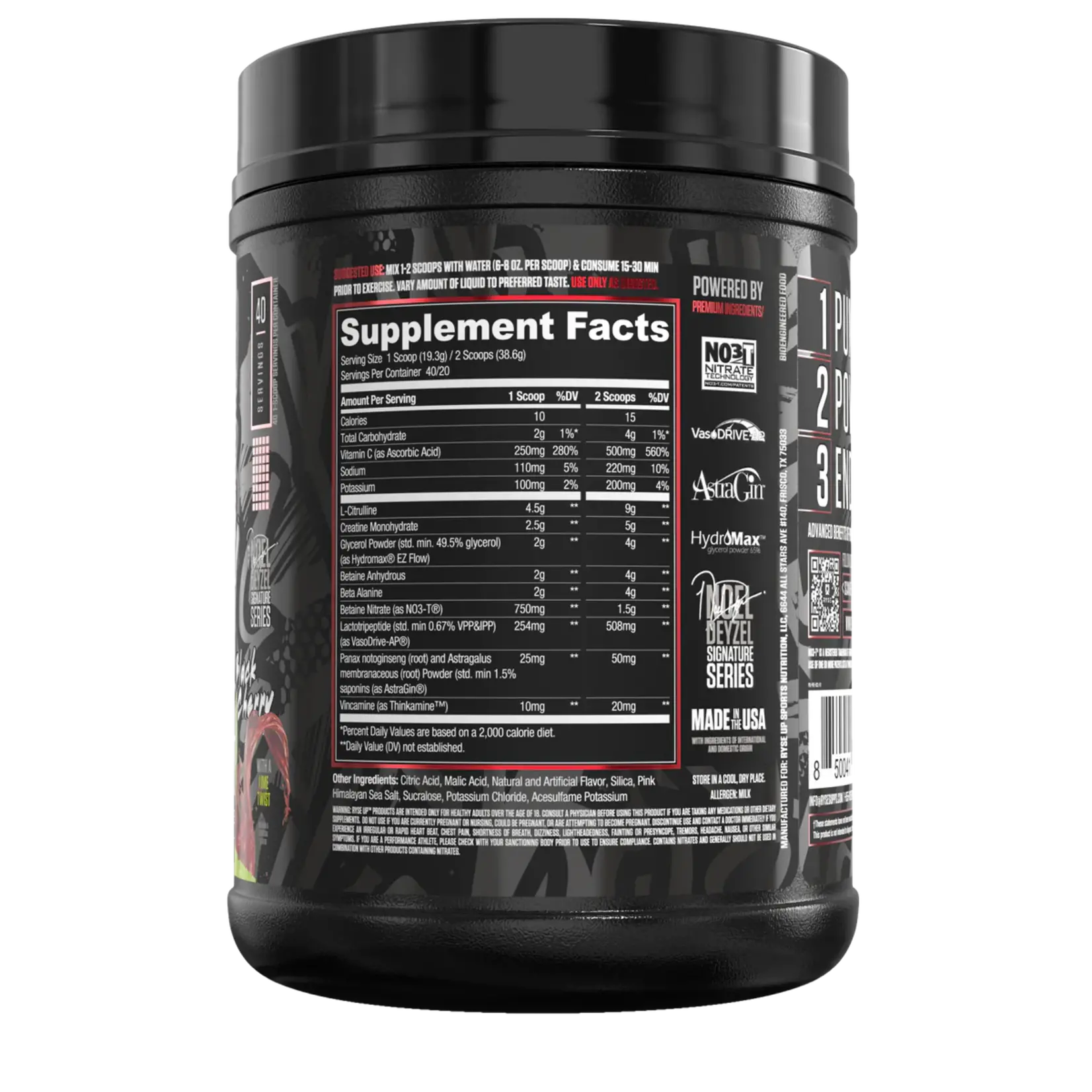 RYSE SUPPLEMENTS Ryse Pump Daddy 40/20 srv