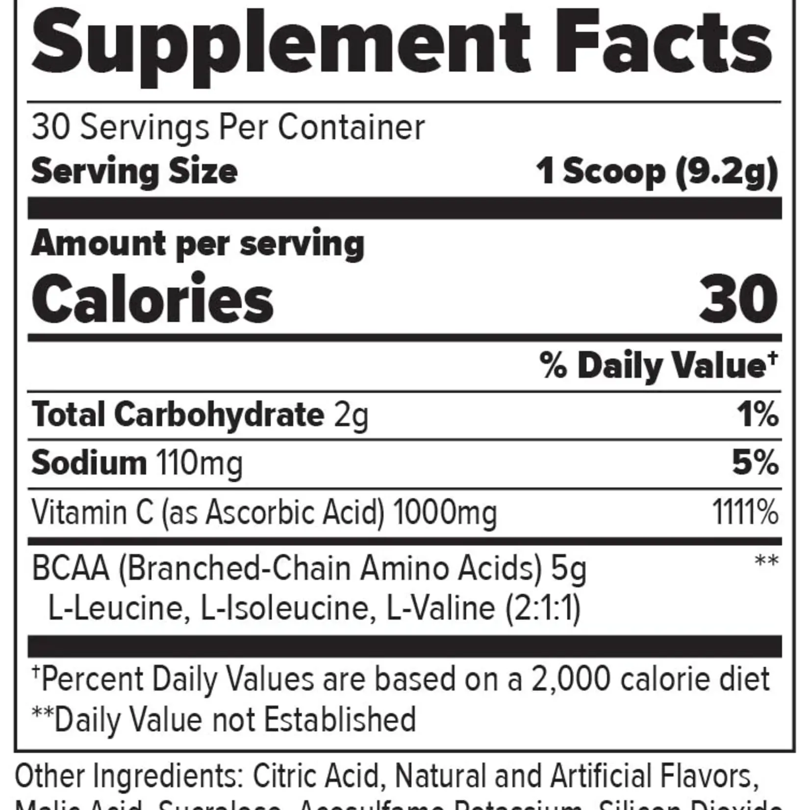 Finaflex Finaflex BCAA W/Vitamin C 30srv