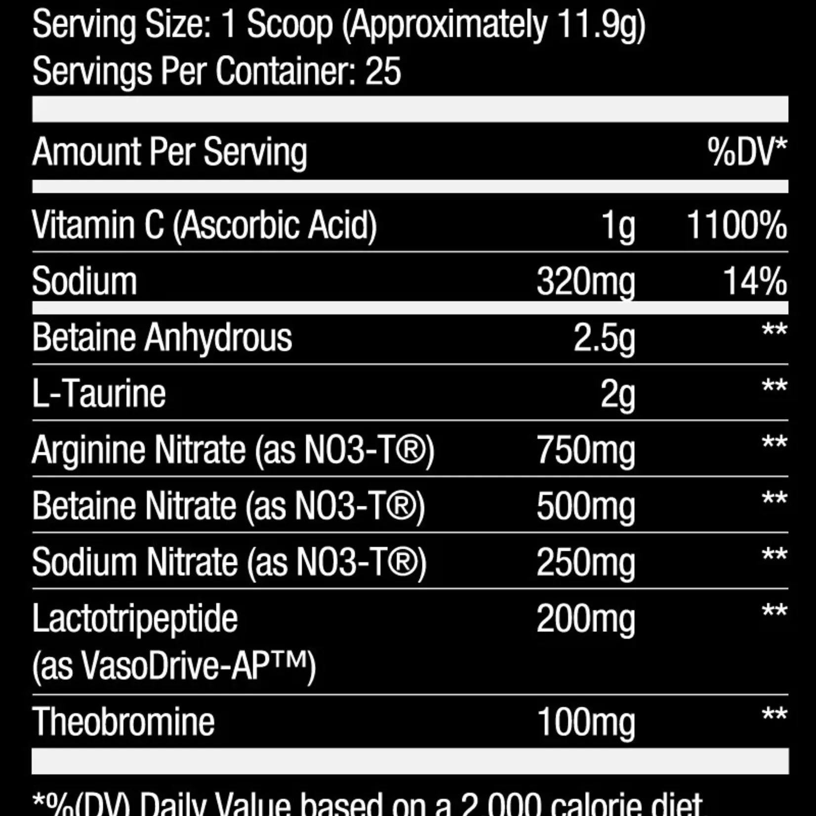 RYSE SUPPLEMENTS Ryse Project Blackout Pump 25 srv