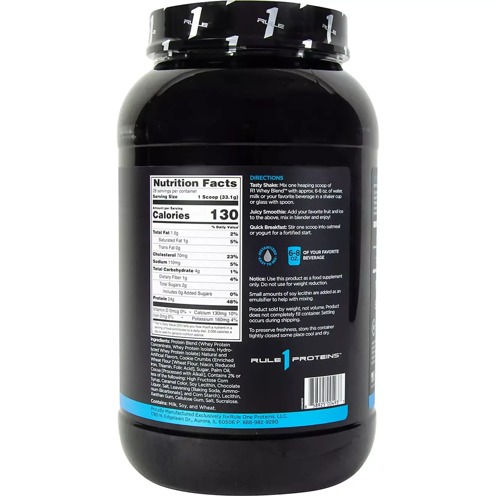 Rule 1 R1 Whey Blend Protein