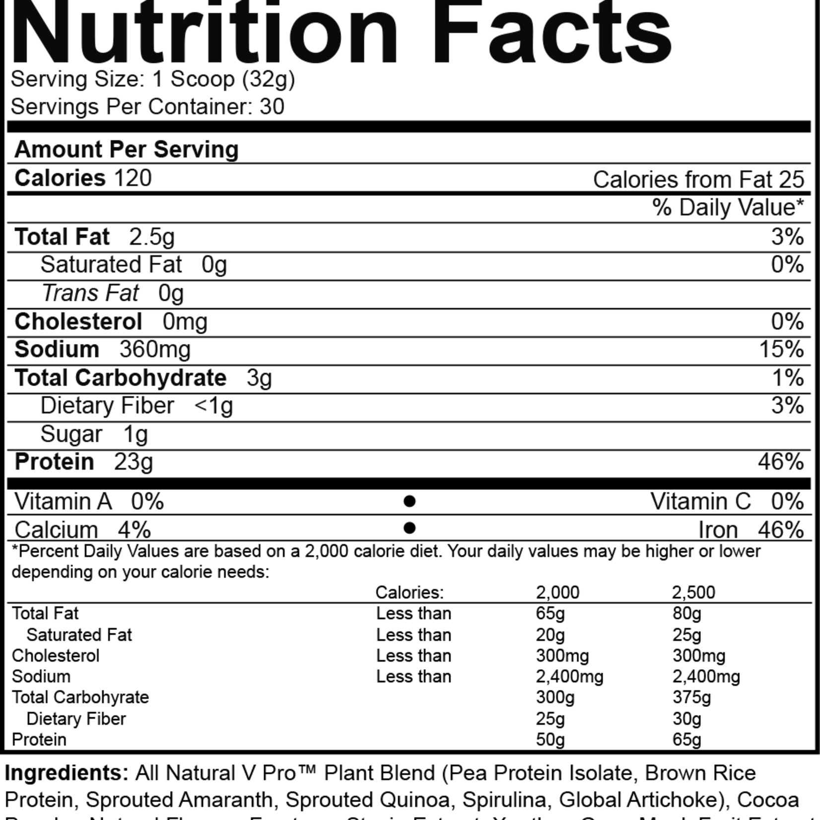 Nutrakey NUTRAKEY Vegan VPro Plant Base Protein 2 Lbs