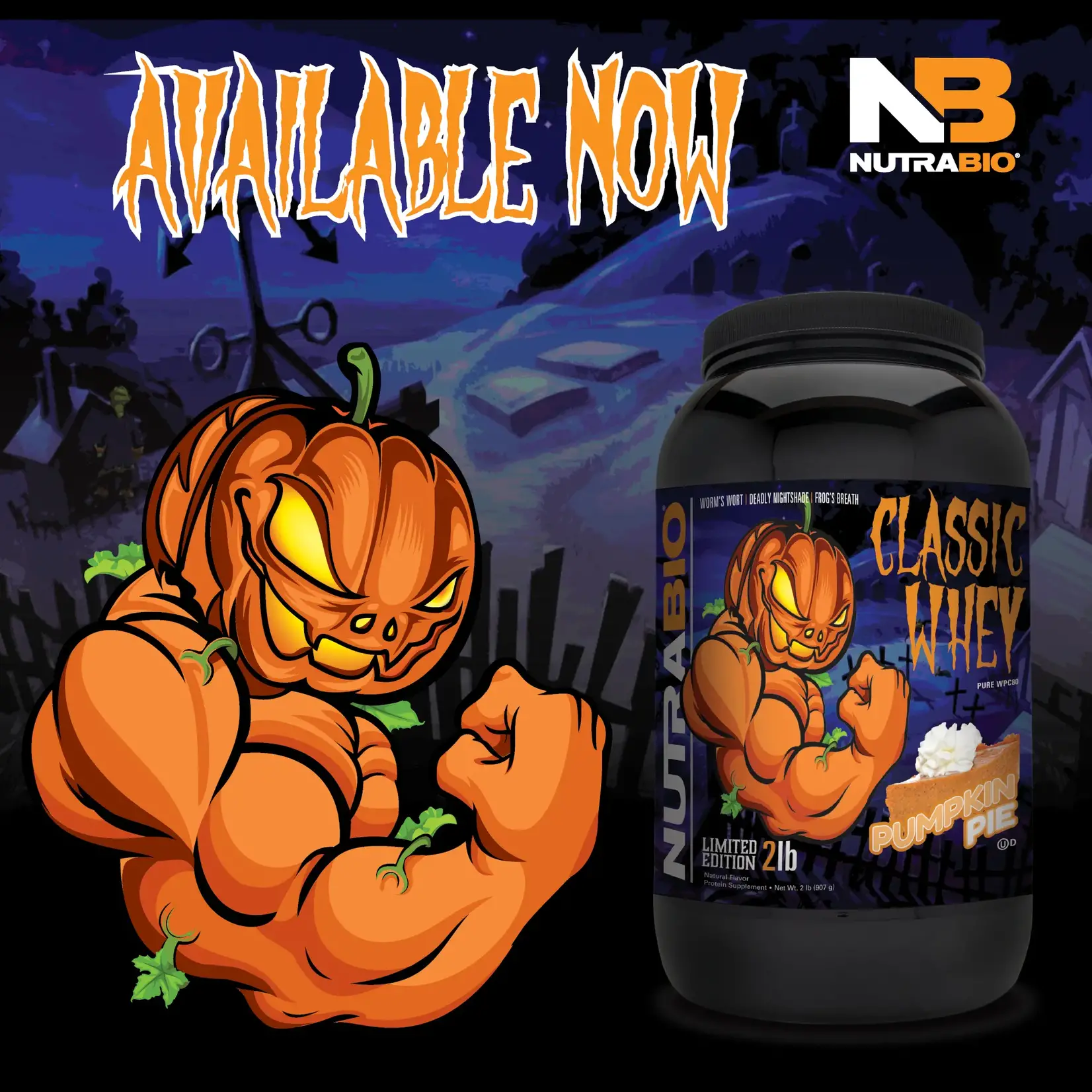 NutraBio NUTRABIO Classic Whey Protein Punkin Pie 5 Lbs
