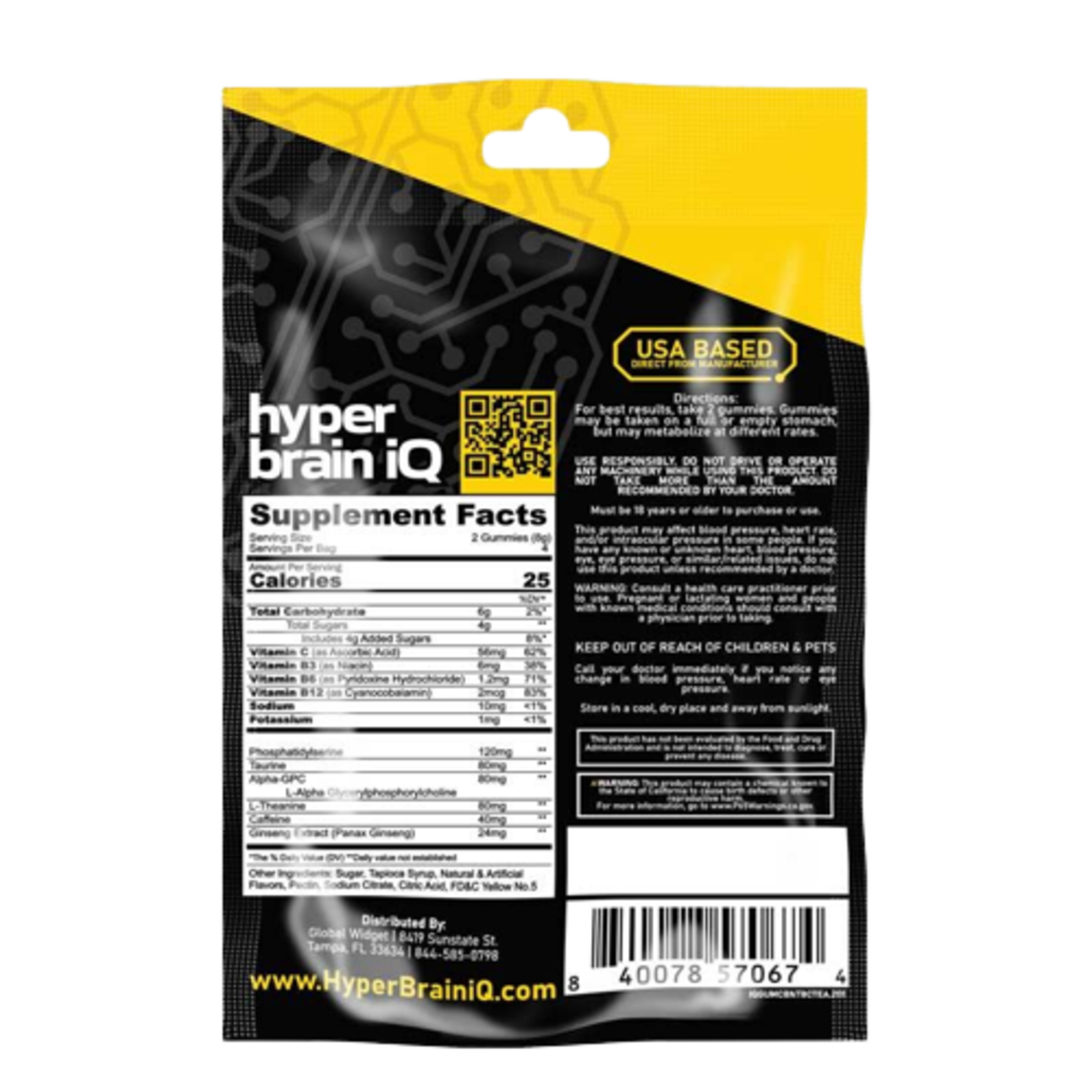 Hyper Brain IQ Hyper Brain IQ Gummies Packs (8 Gummies)