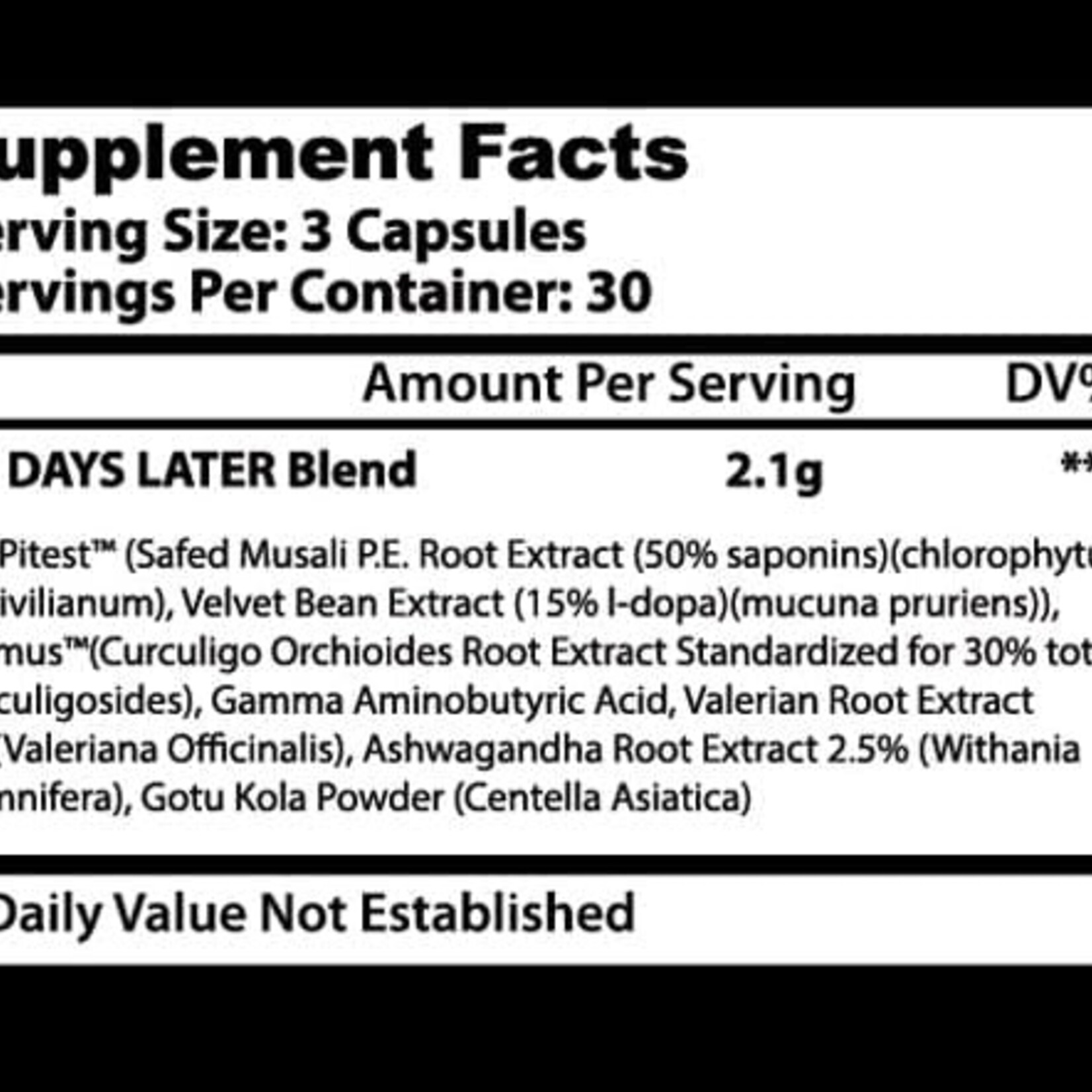 Insane Labz INSANE LABZ 28 Days Later Test Booster 90 Caps
