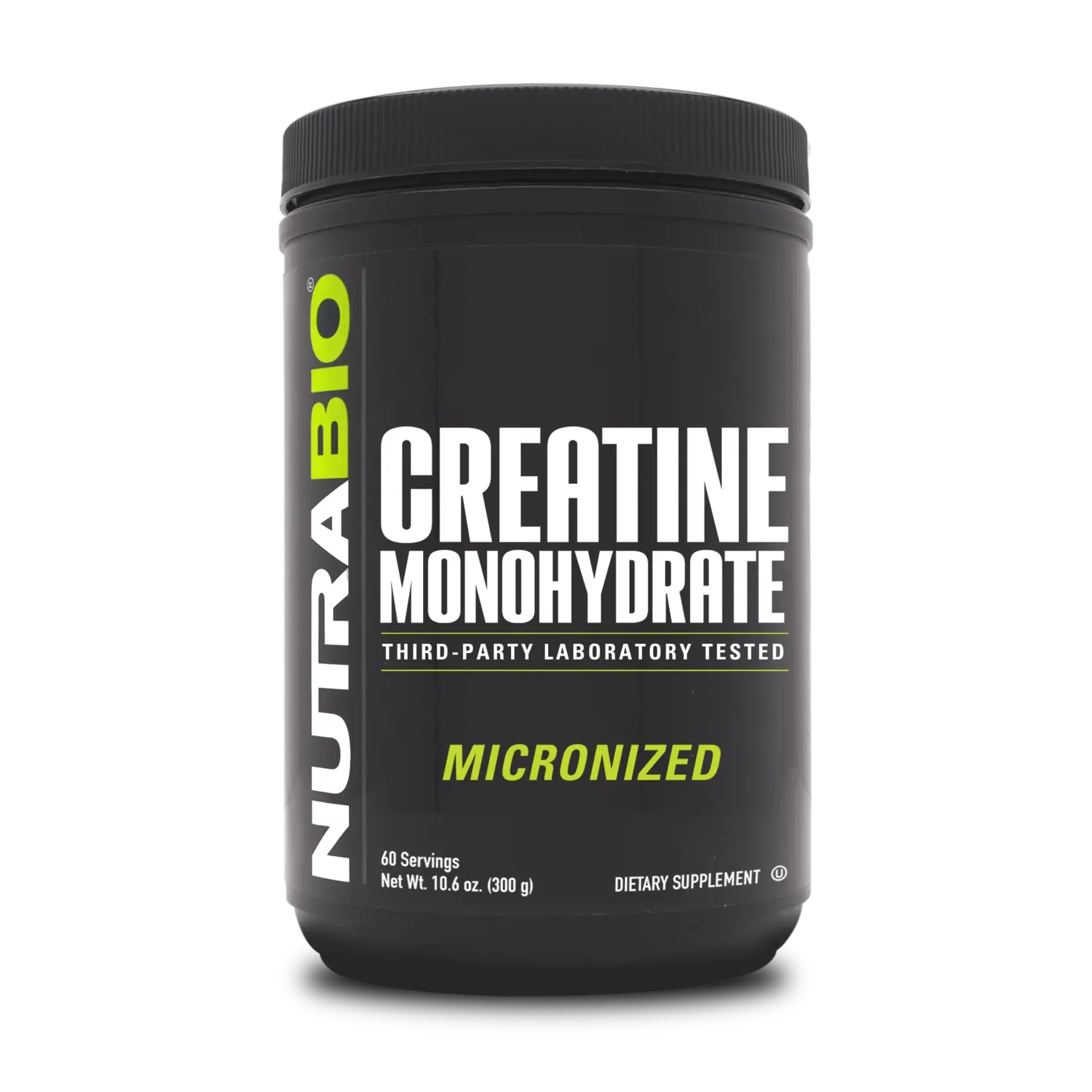 NutraBio NUTRABIO Creatine Monohydrate Powder 300 g-60 srv
