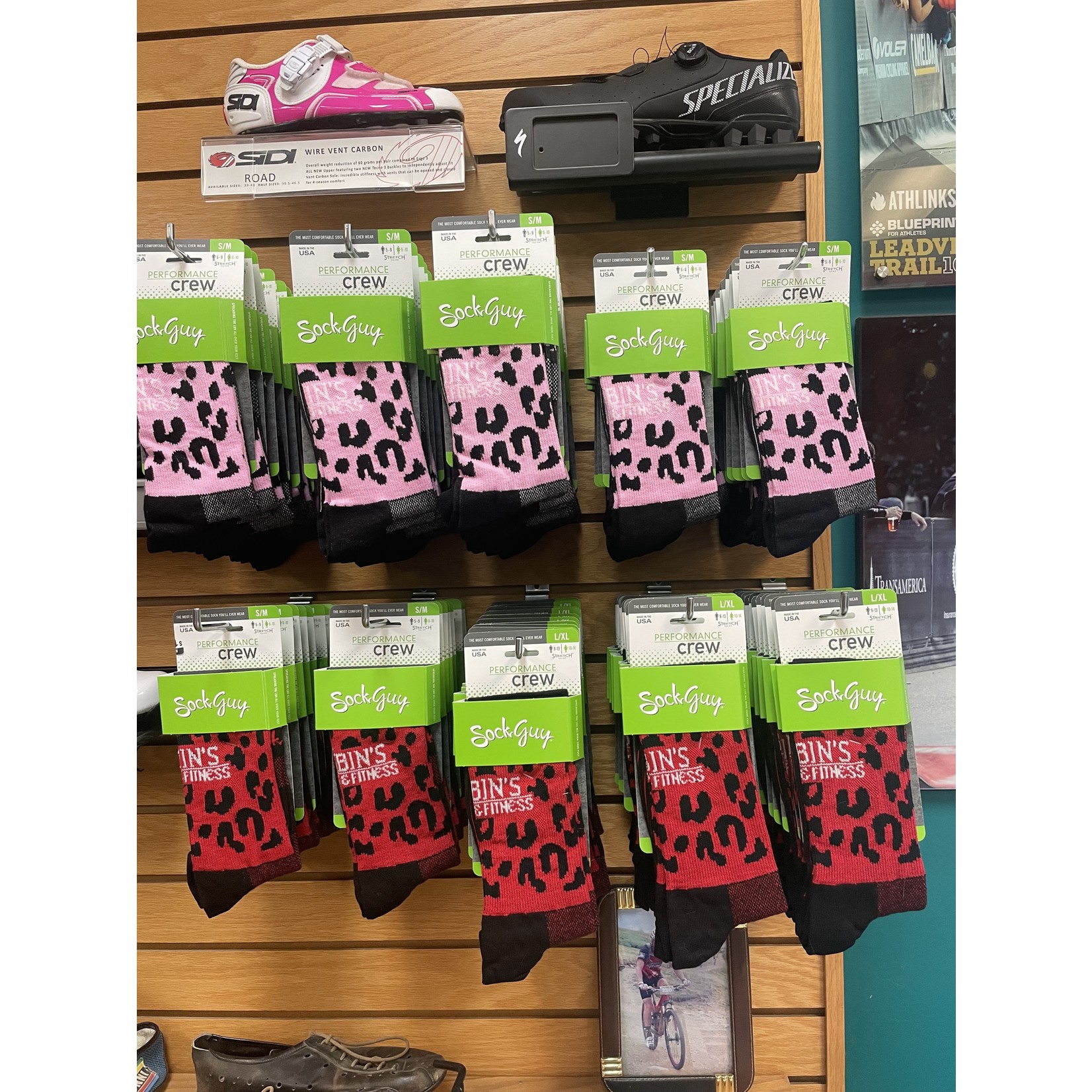 Sock Guy Custom "Easy Cheetah" Pink Socks - Small