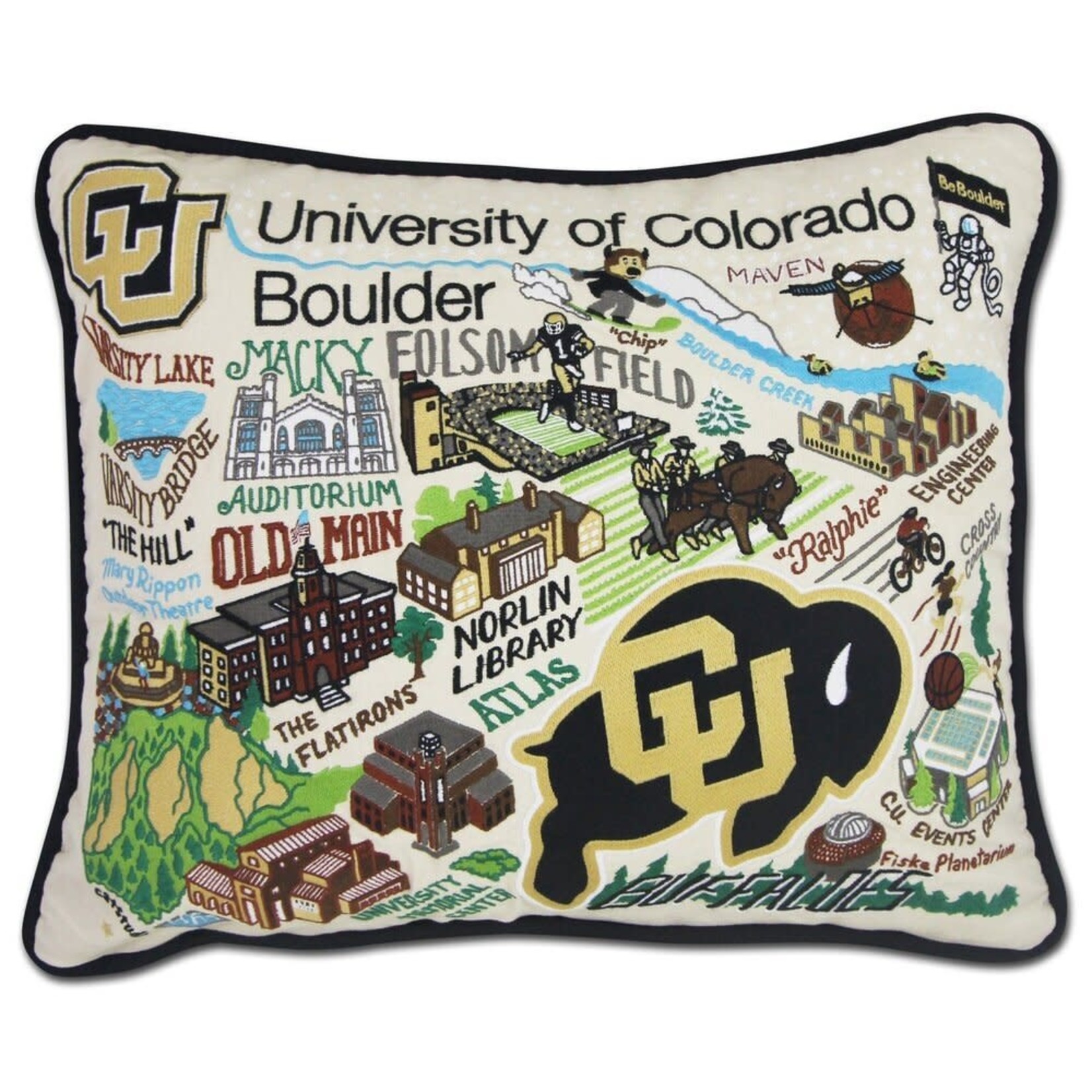Catstudio Catstudio Collegiate University of Colorado Boulder Pillow