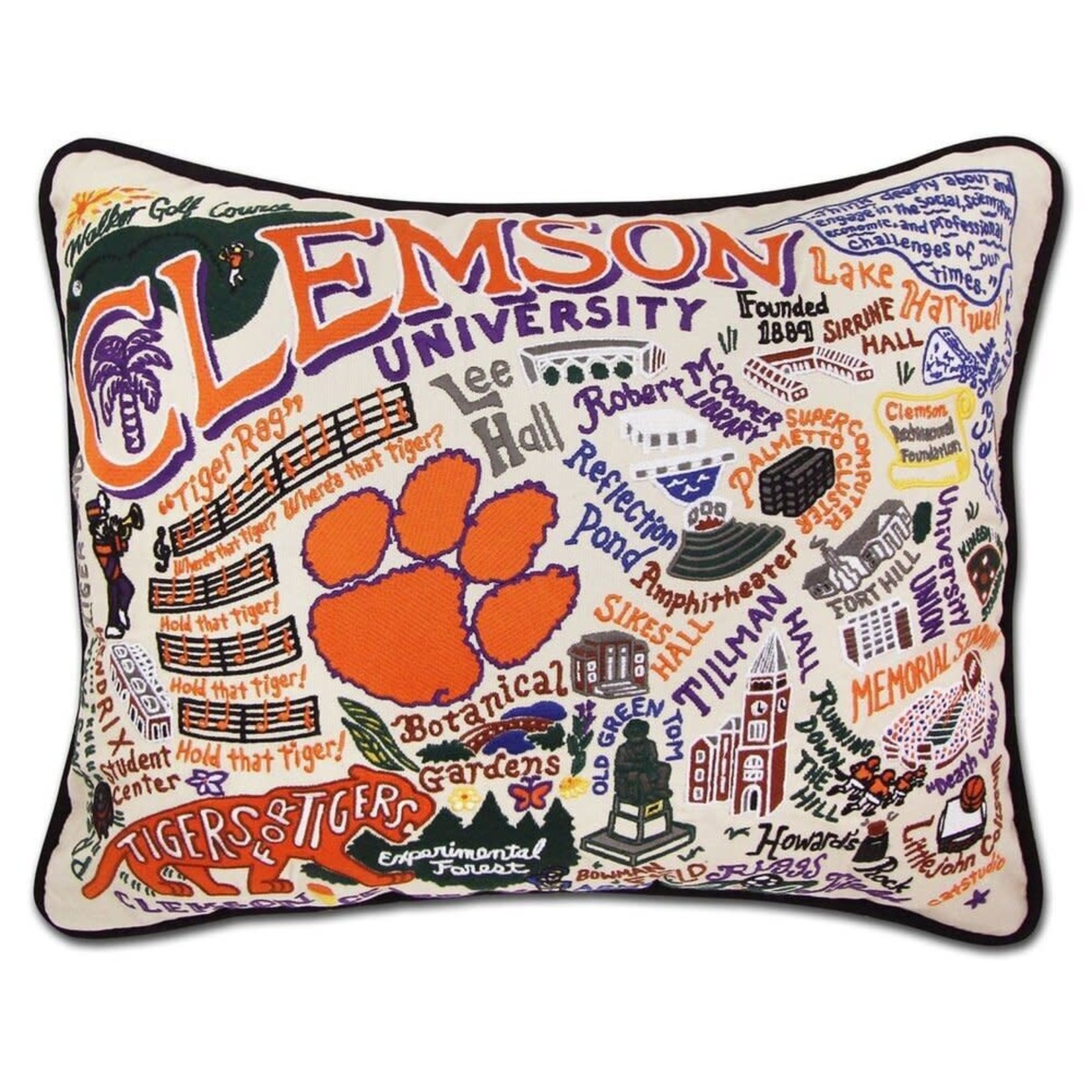 Catstudio Catstudio Collegiate Clemson University Pillow