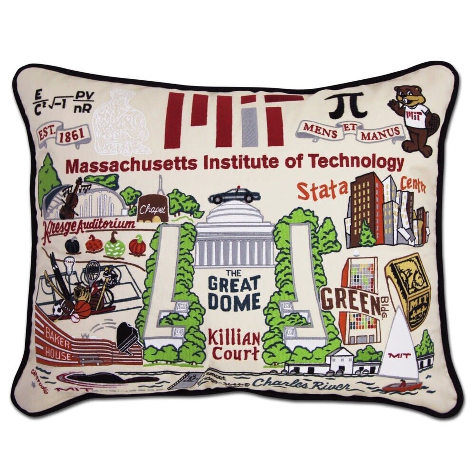 Catstudio Catstudio Collegiate Massachusetts Institute of Technology  Pillow