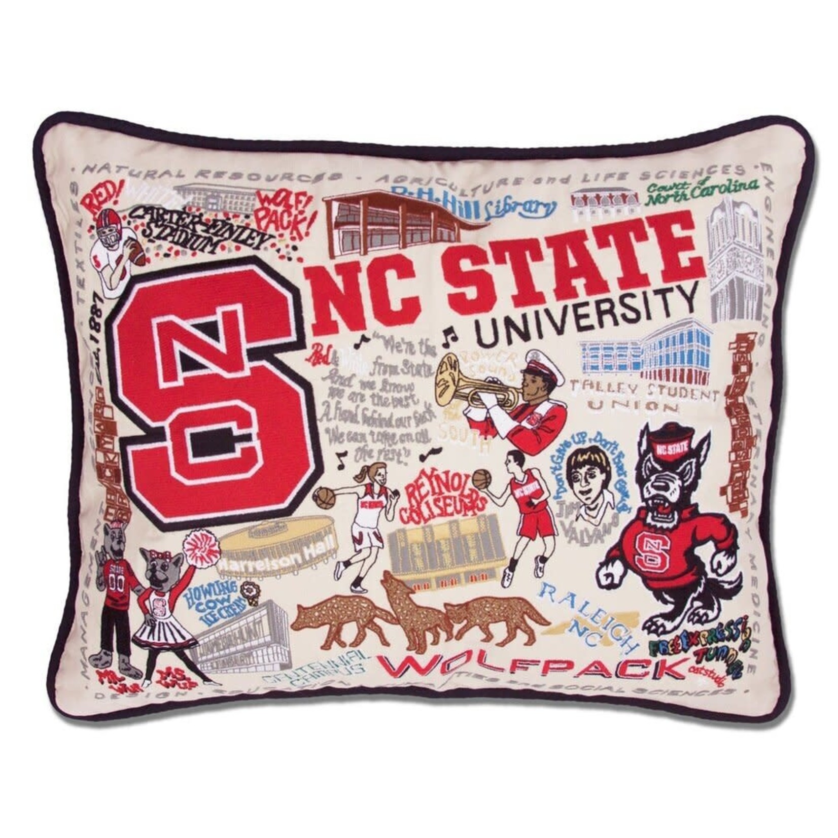 Catstudio Catstudio Collegiate North Carolina State University Pillow