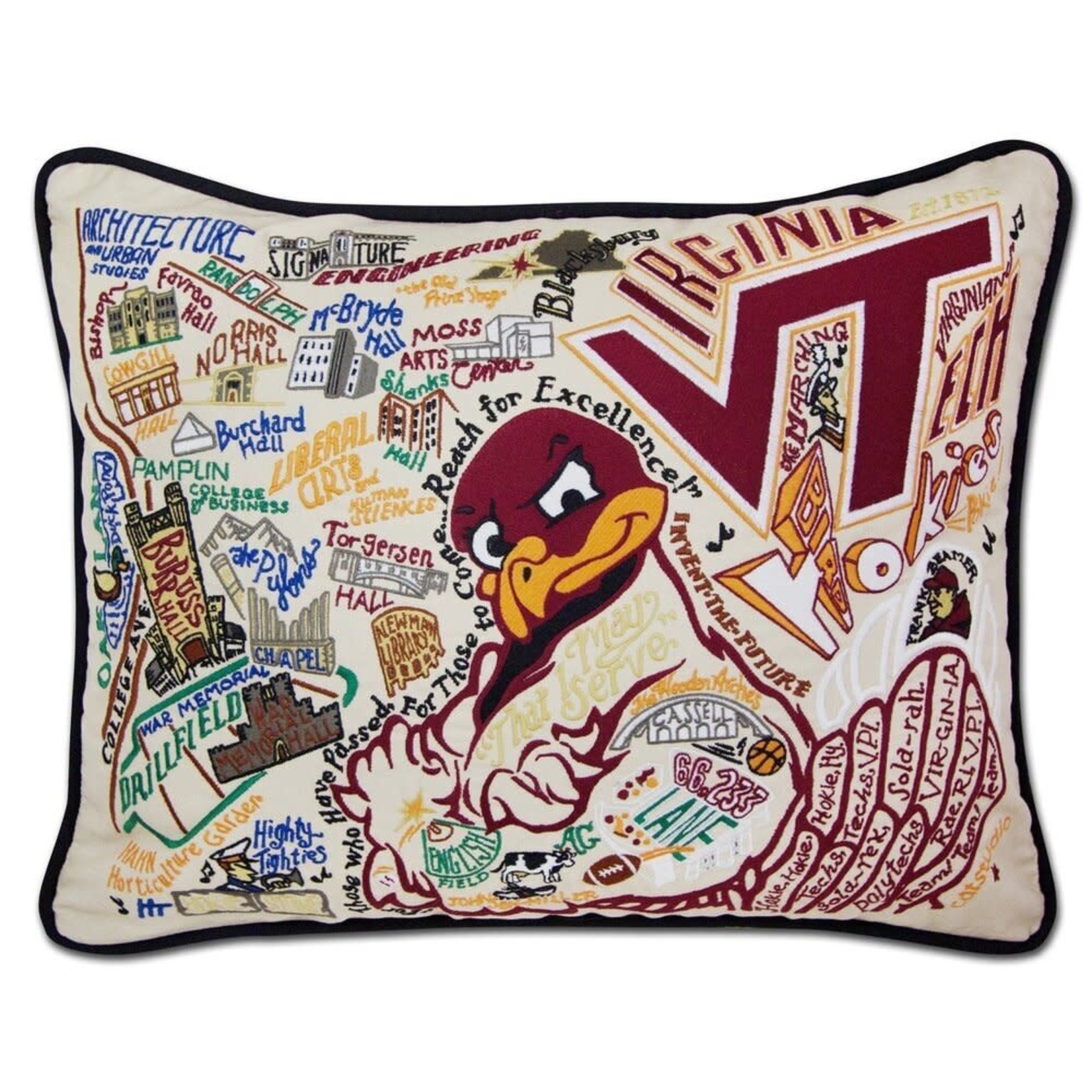 Catstudio Catstudio Collegiate Virginia Tech Pillow