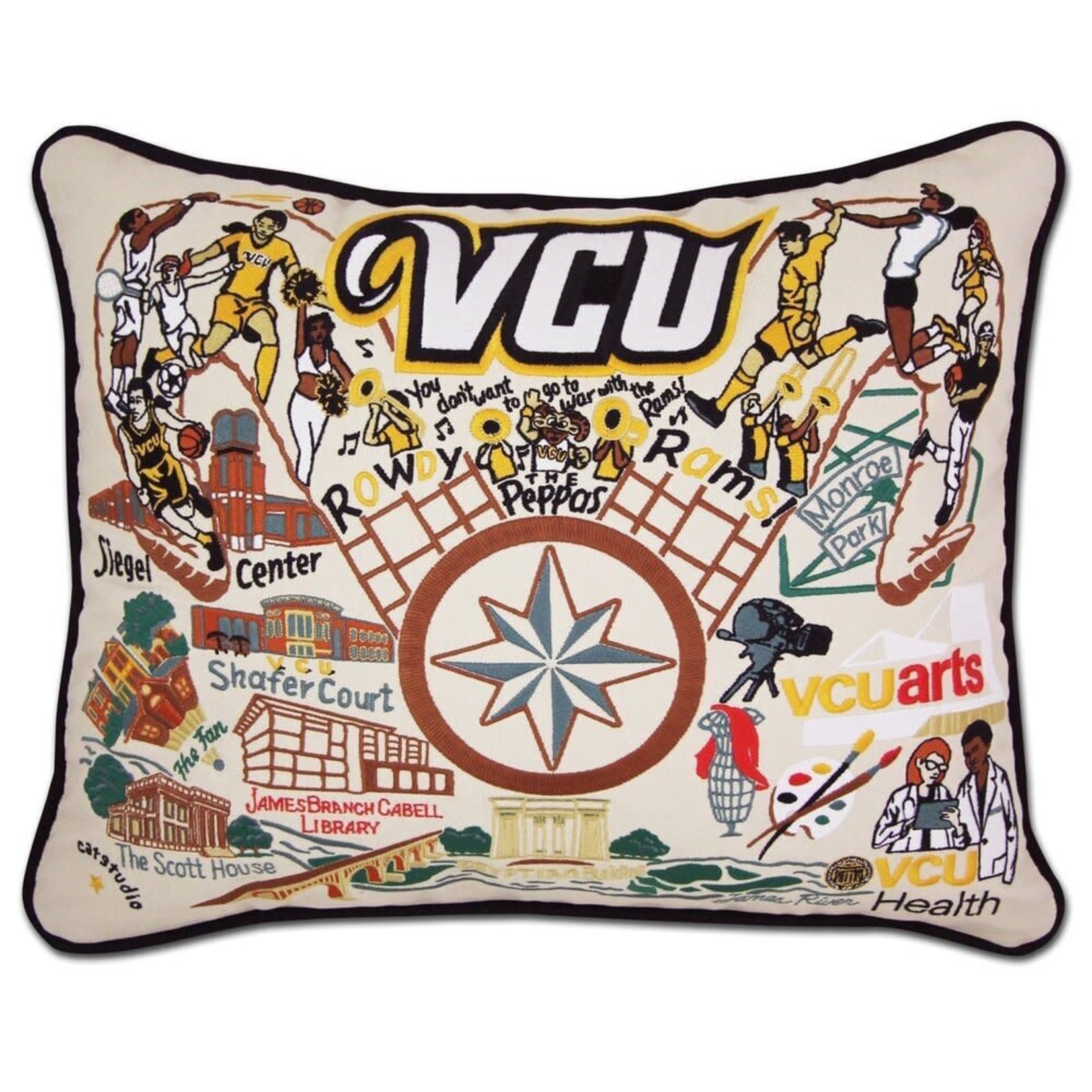 Catstudio Catstudio Collegiate Virginia Commonwealth University Pillow