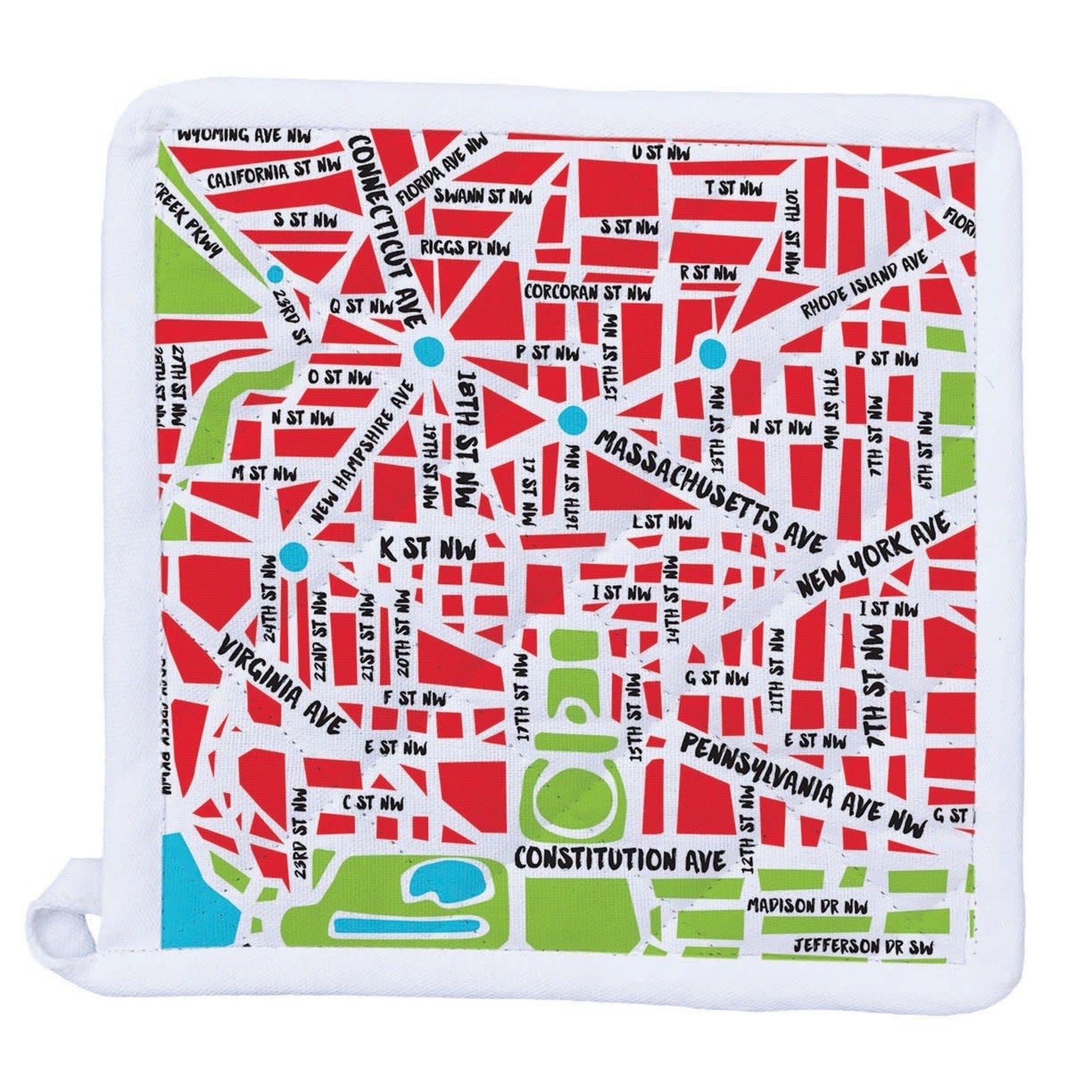Naked Decor District of Columbia Map Pot Holder