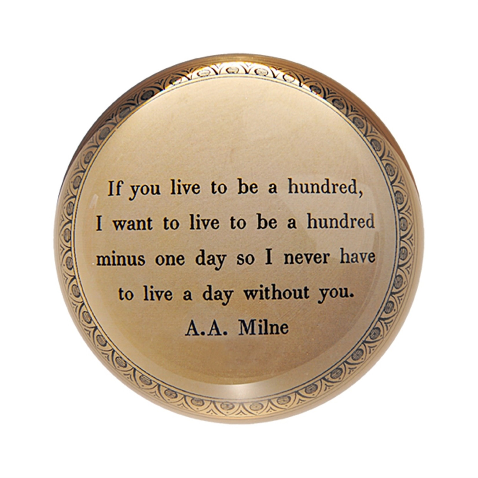 Sugarboo & Co. If You Live to be a Hundred Paperweight - 4" x 4"
