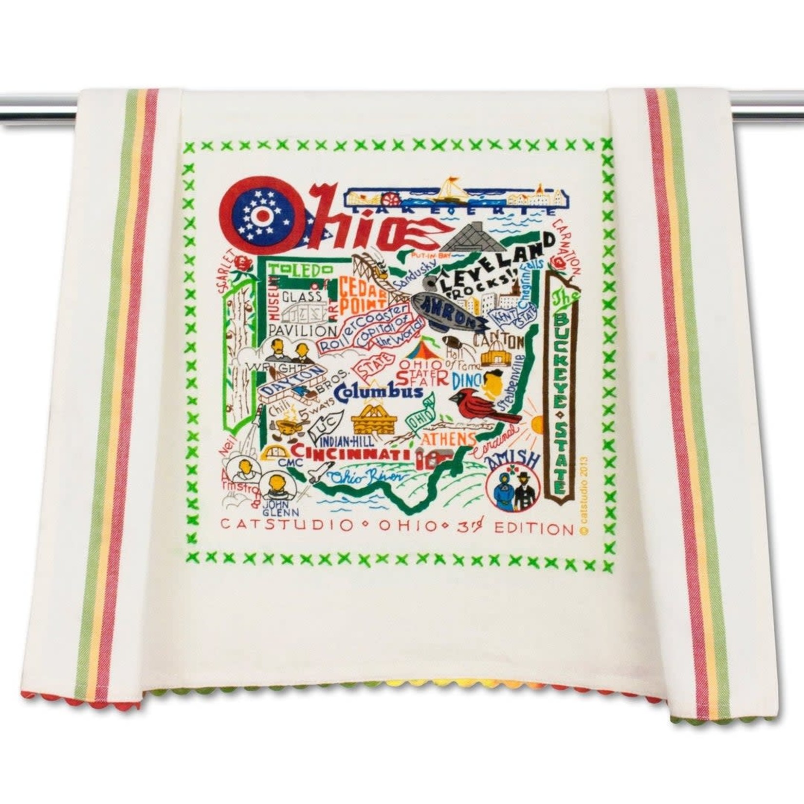 Catstudio Catstudio State Dish Towels (Alphabetical N- R)