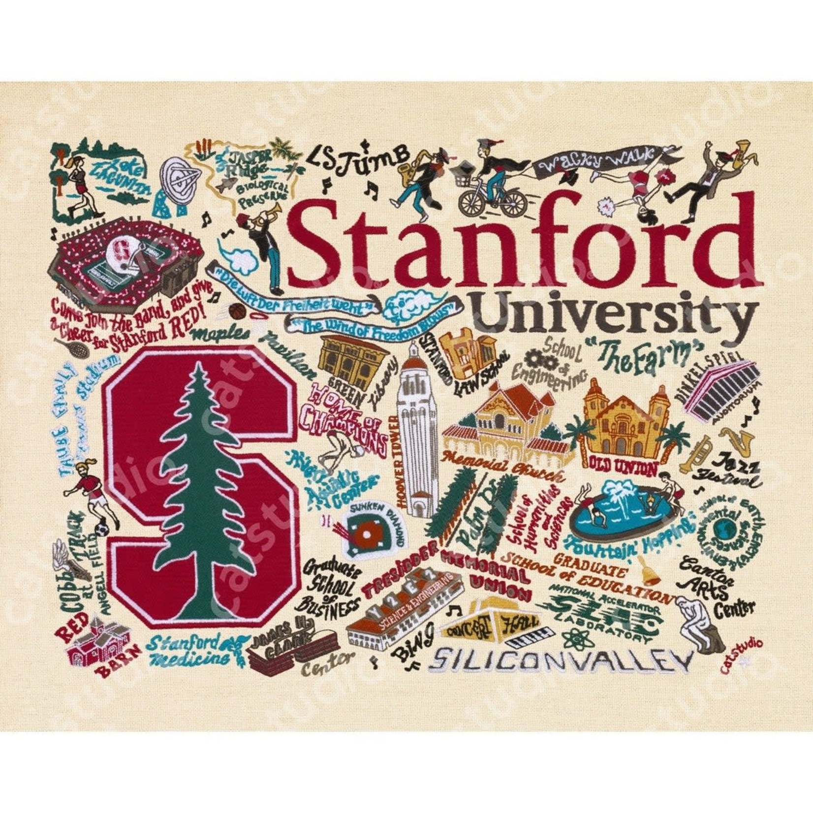 Catstudio Catstudio Collegiate Fine Art Print (Alphabetical (Q-Z)