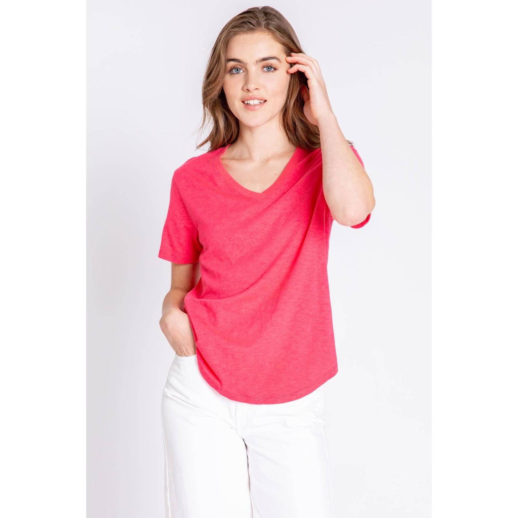 P.J. Salvage Beachy Basics Short Sleeve Top