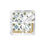 Le Cadeaux Le Cadeaux Siena Cocktail Napkins with Acrylic Holder Gift Set