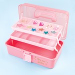 Make It Real Pink & Gold Hard Case Makeup Storage Set