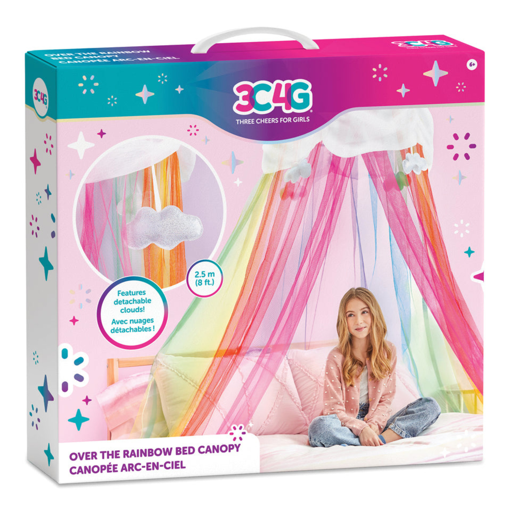 Make It Real Rainbow Bright Bed Canopy