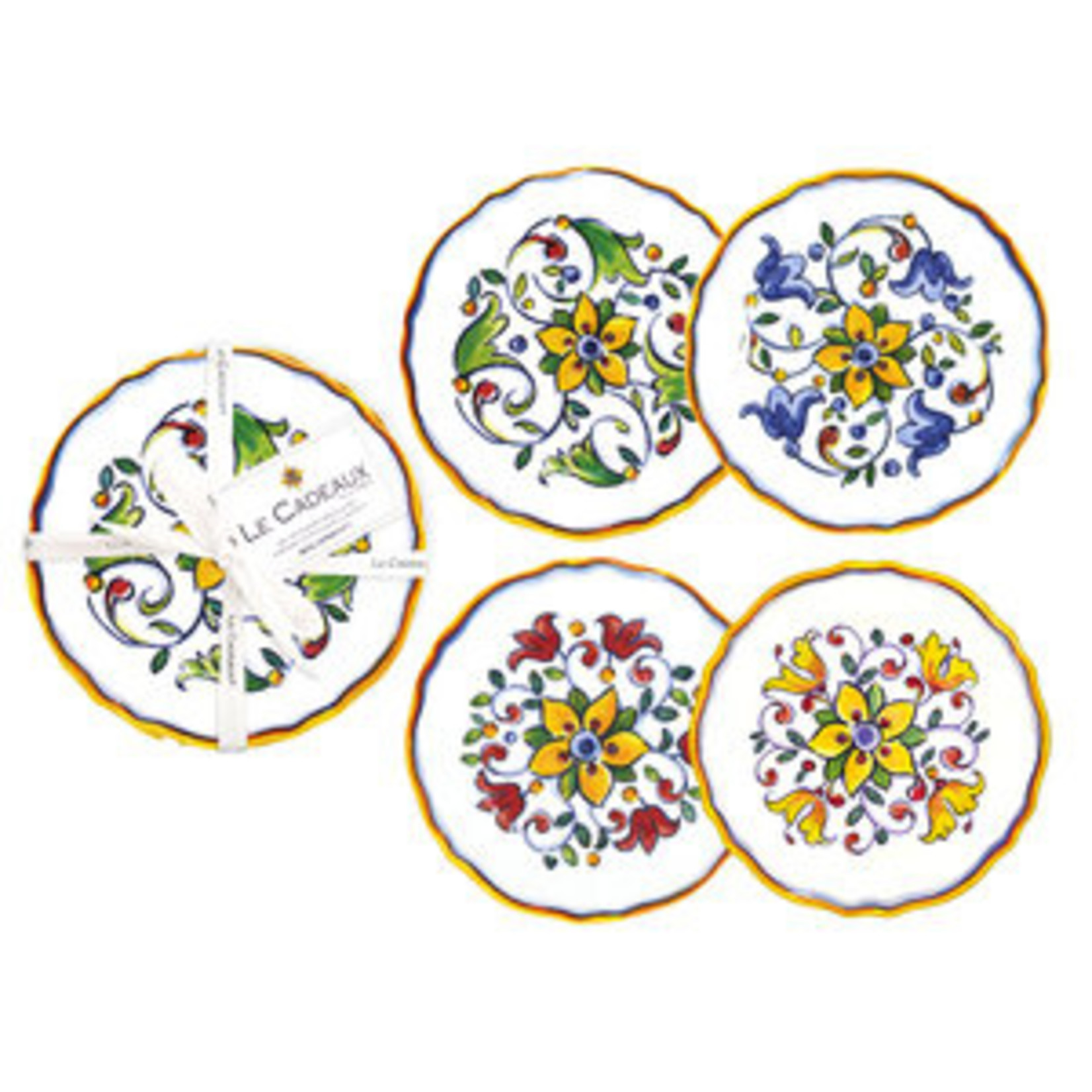 Le Cadeaux Le Cadeaux Capri Appetizer Plates - Set of 4