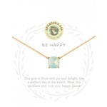 Spartina Spartina Sea La Vie Be Happy Sea Glass Necklace