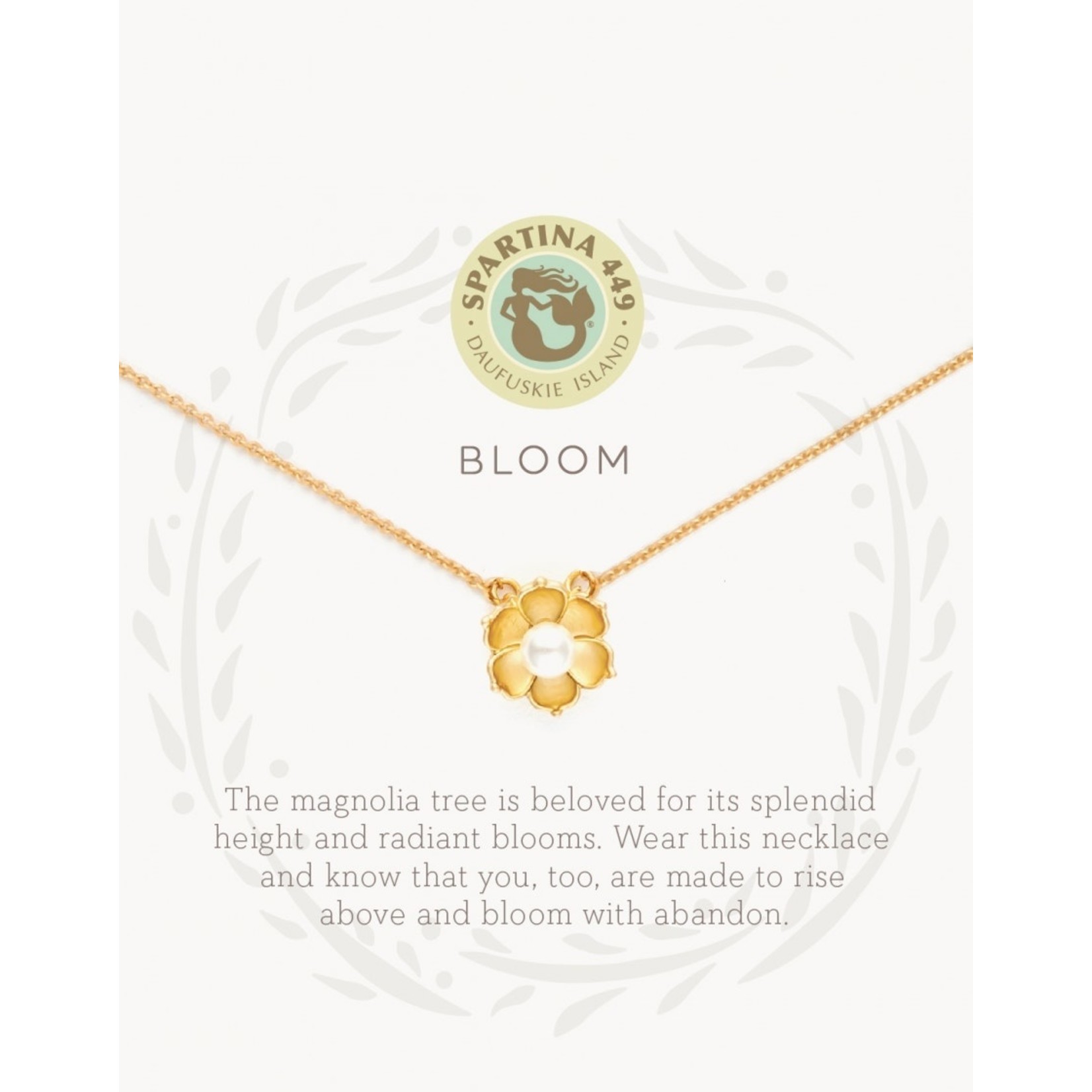 Spartina Sea La Vie Bloom Necklace - Magnolia Flower