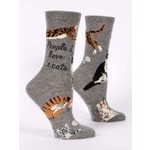 Blue Q Blue Q People I Love: Cats W- Crew Socks