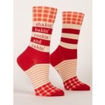 Blue Q - Stop Talking Crew Socks | Women's