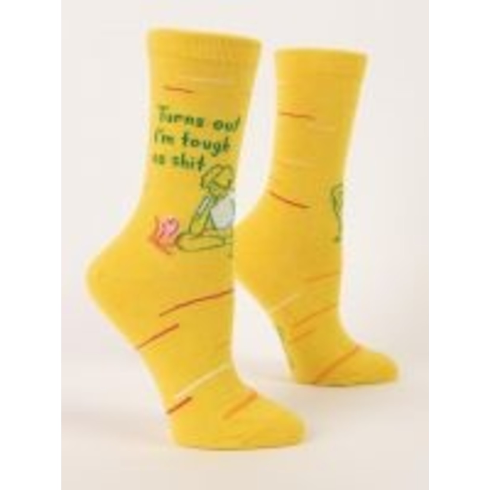 Blue Q Blue Q Tough As Shit Crew Socks