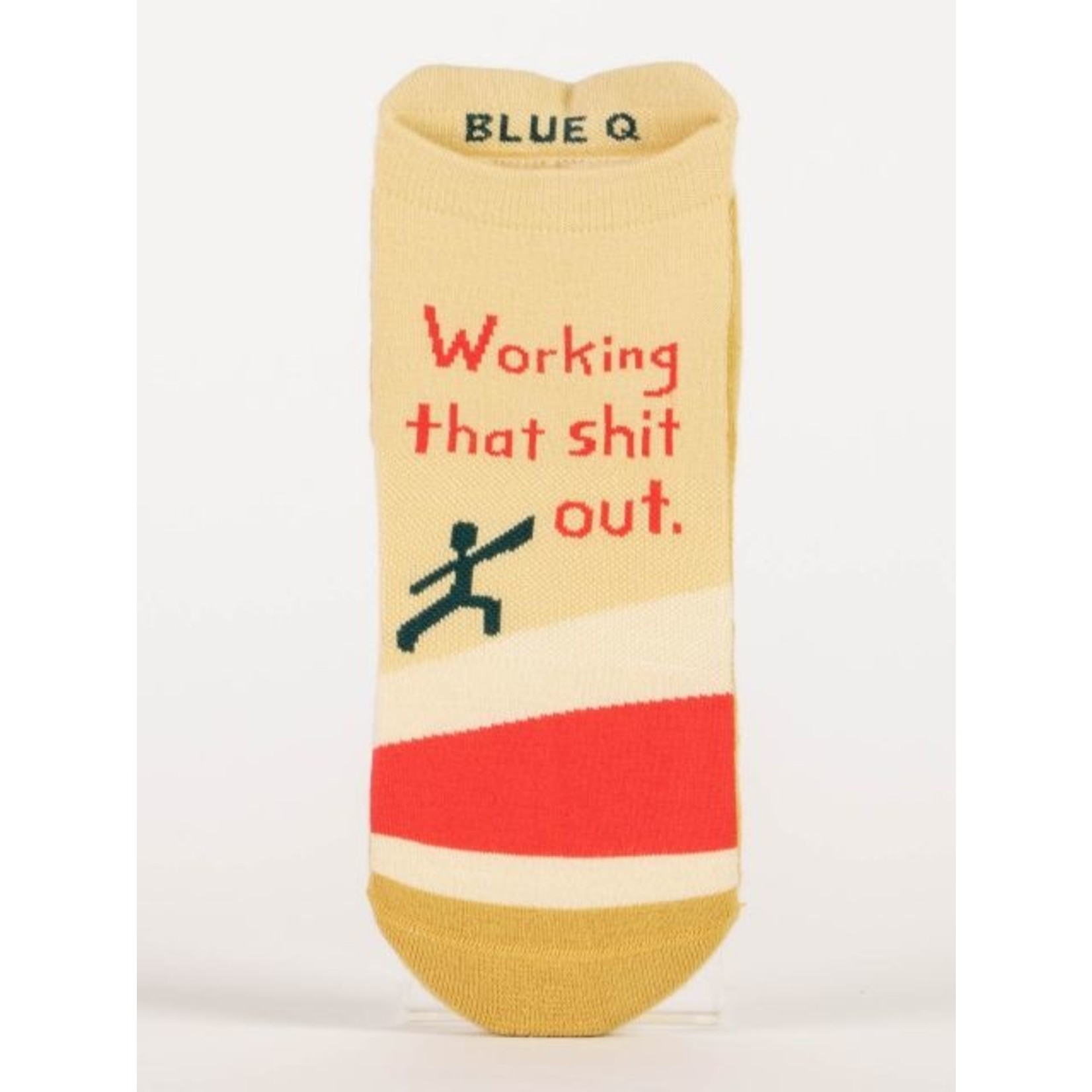 Blue Q Work Shit Out Sneaker Socks