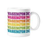 Rockscissorpaper Washington D.C. Rainbow Mug
