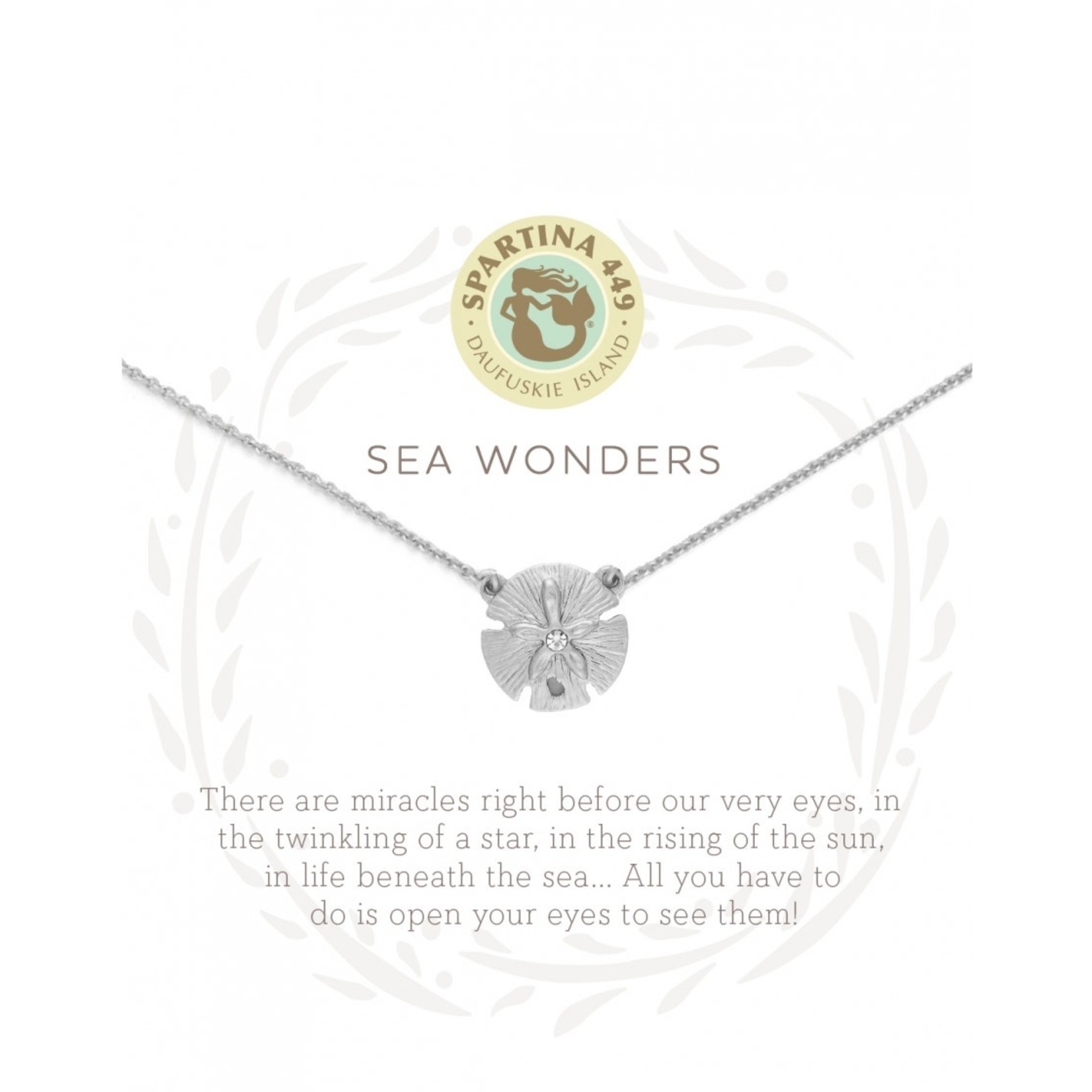 Spartina Sea La Vie Sea Wonders Necklace - Sea Dollar SIL