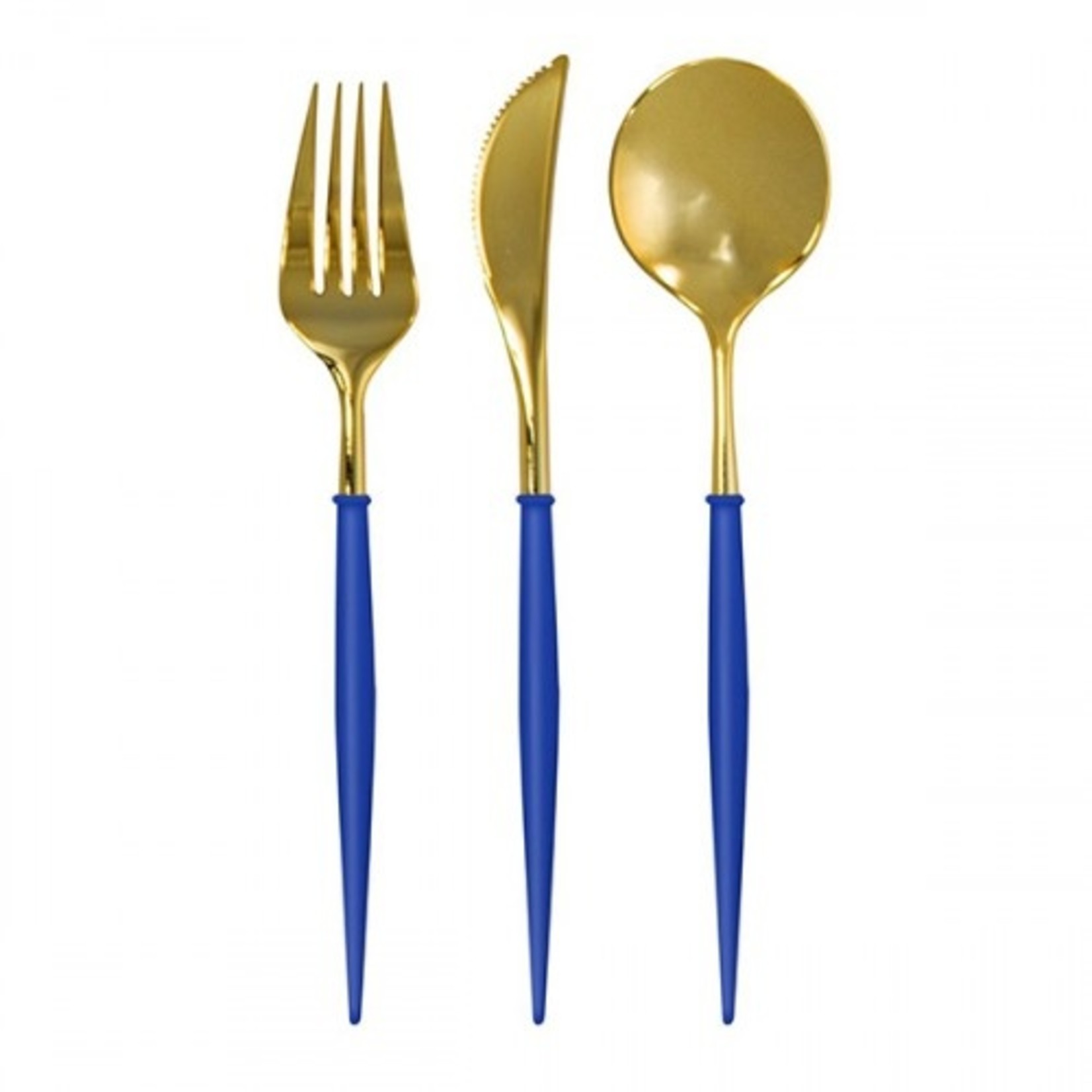 Sophistiplate Bella Cutlery Gold/China Blue - Service for 8