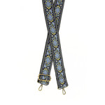 Joy Susan Joy Susan 2" Blue Folk Medallion Guitar Strap