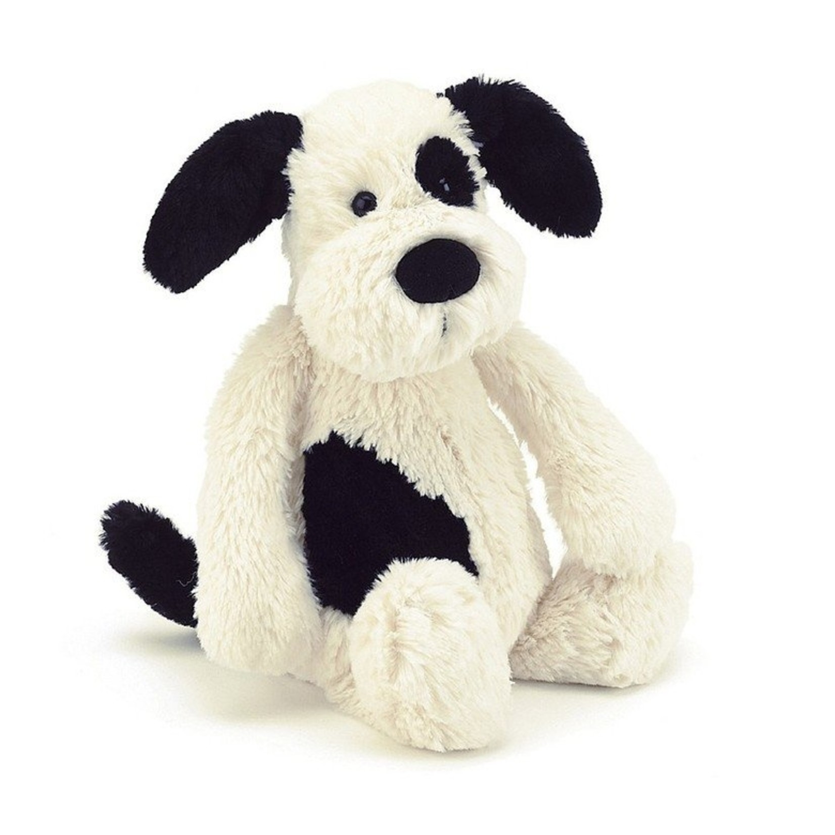 Jellycat Bashful Rufferty Black & Cream Puppy Medium