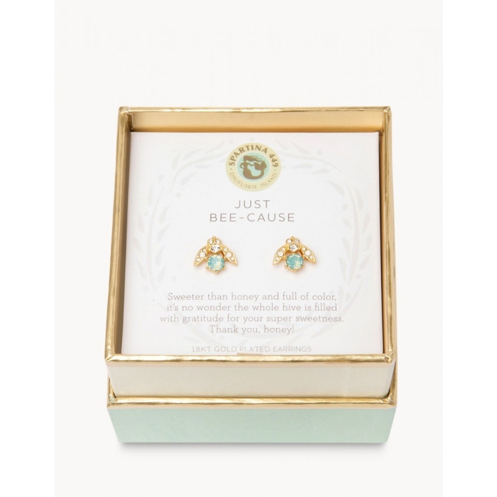 Spartina Spartina Sea La Vie Stud Earrings Just Bee-Cause/Little Bee