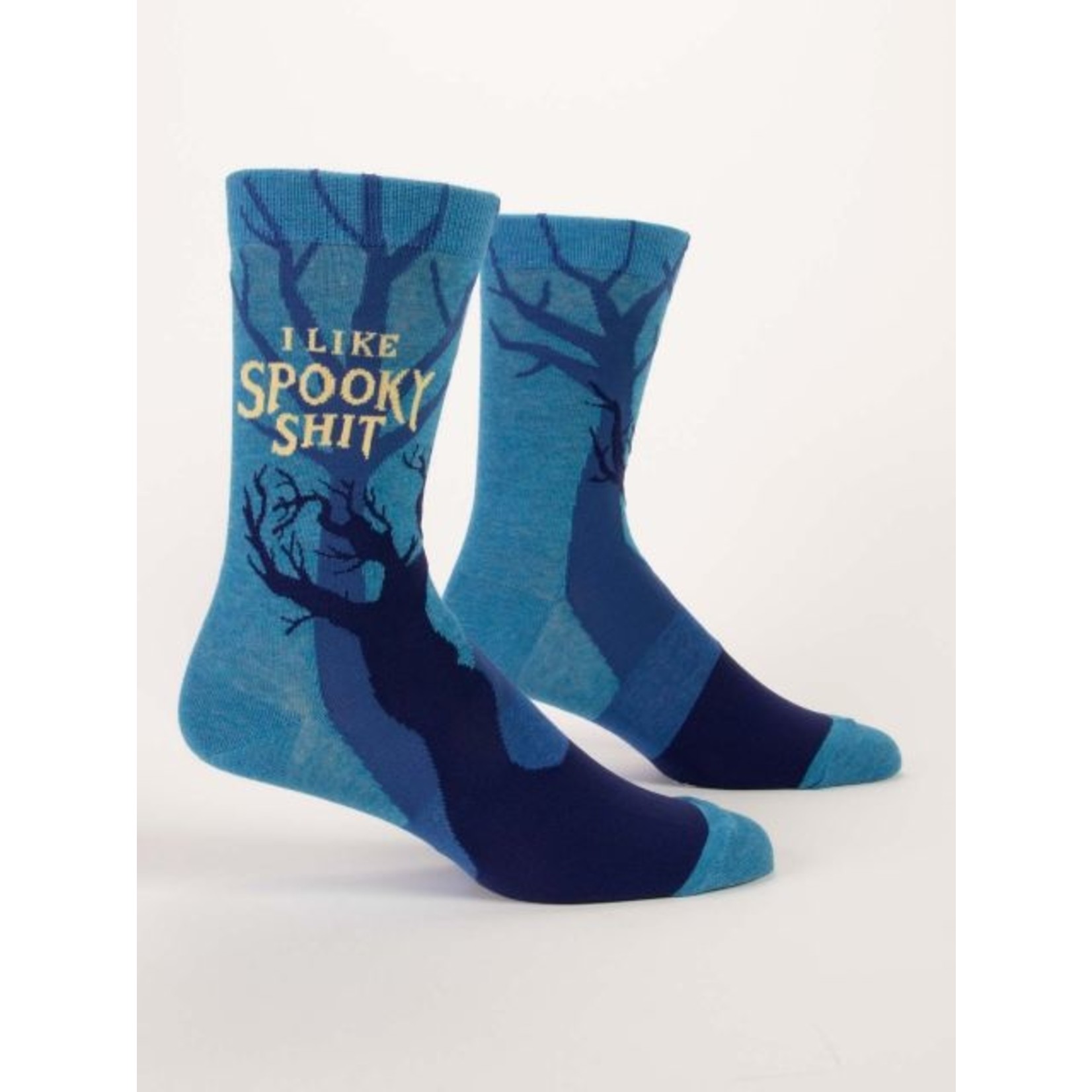 Blue Q Blue Q I Like Spooky Shit M-Crew Socks