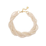 Zenzii Multistrand Pearl Collar Necklace