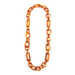 Zenzii Tortoise Resin Links Long Necklace