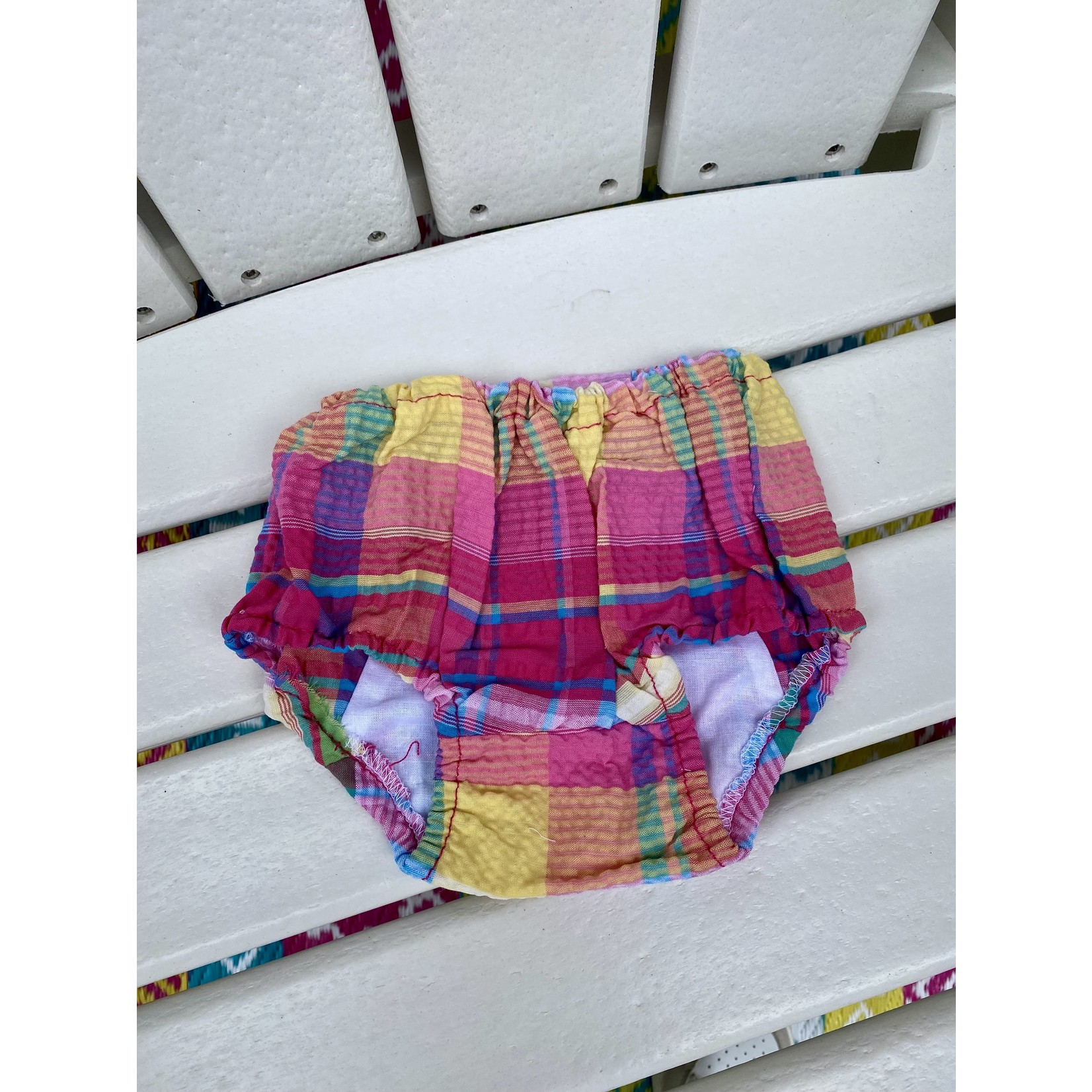 Mint Popsicle Plaid Seersucker Bloomers