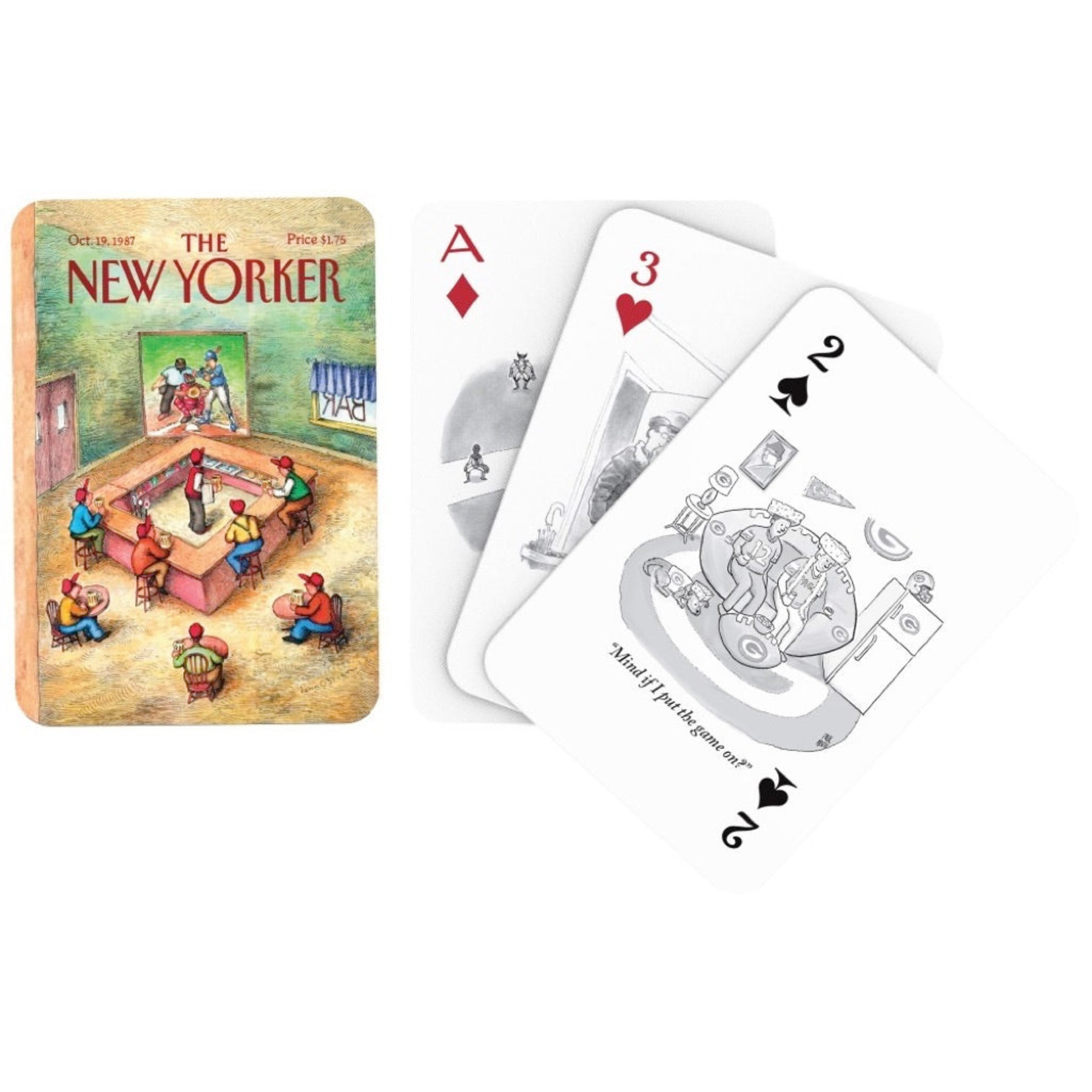 New York Puzzle Co. Sports Cartoons Playing Cards