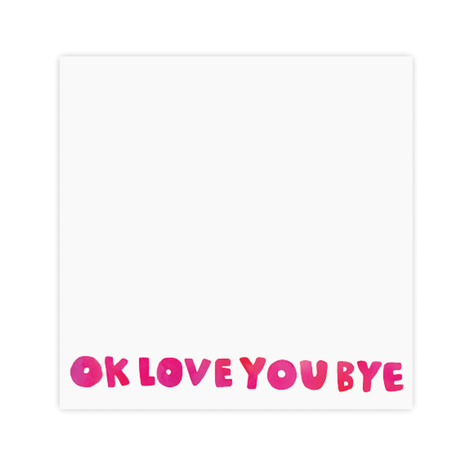 E. Frances Okloveyoubye Notepad