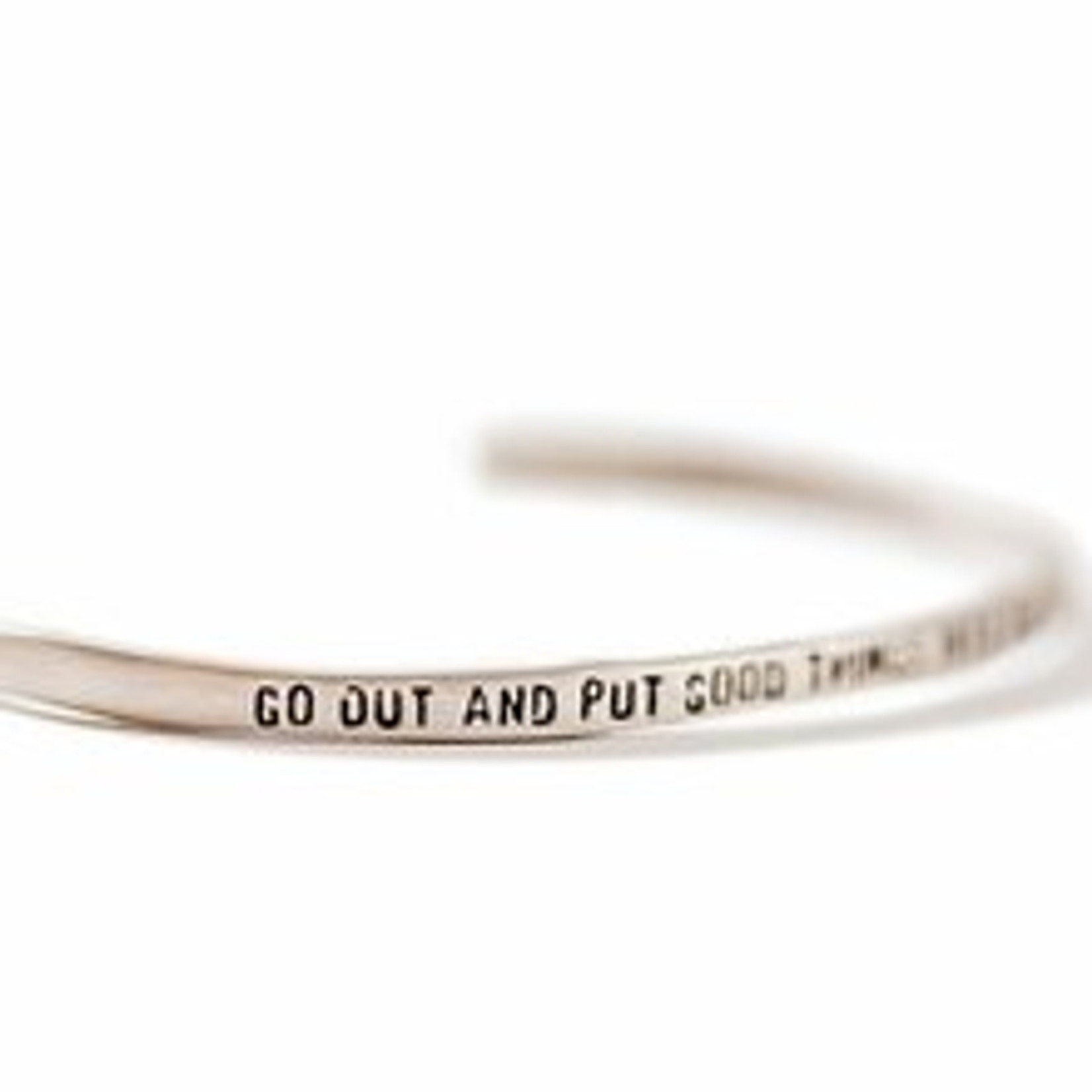 Sugarboo & Co. Sterling Silver - Go Out and Put Good Things Cuff Bracelet